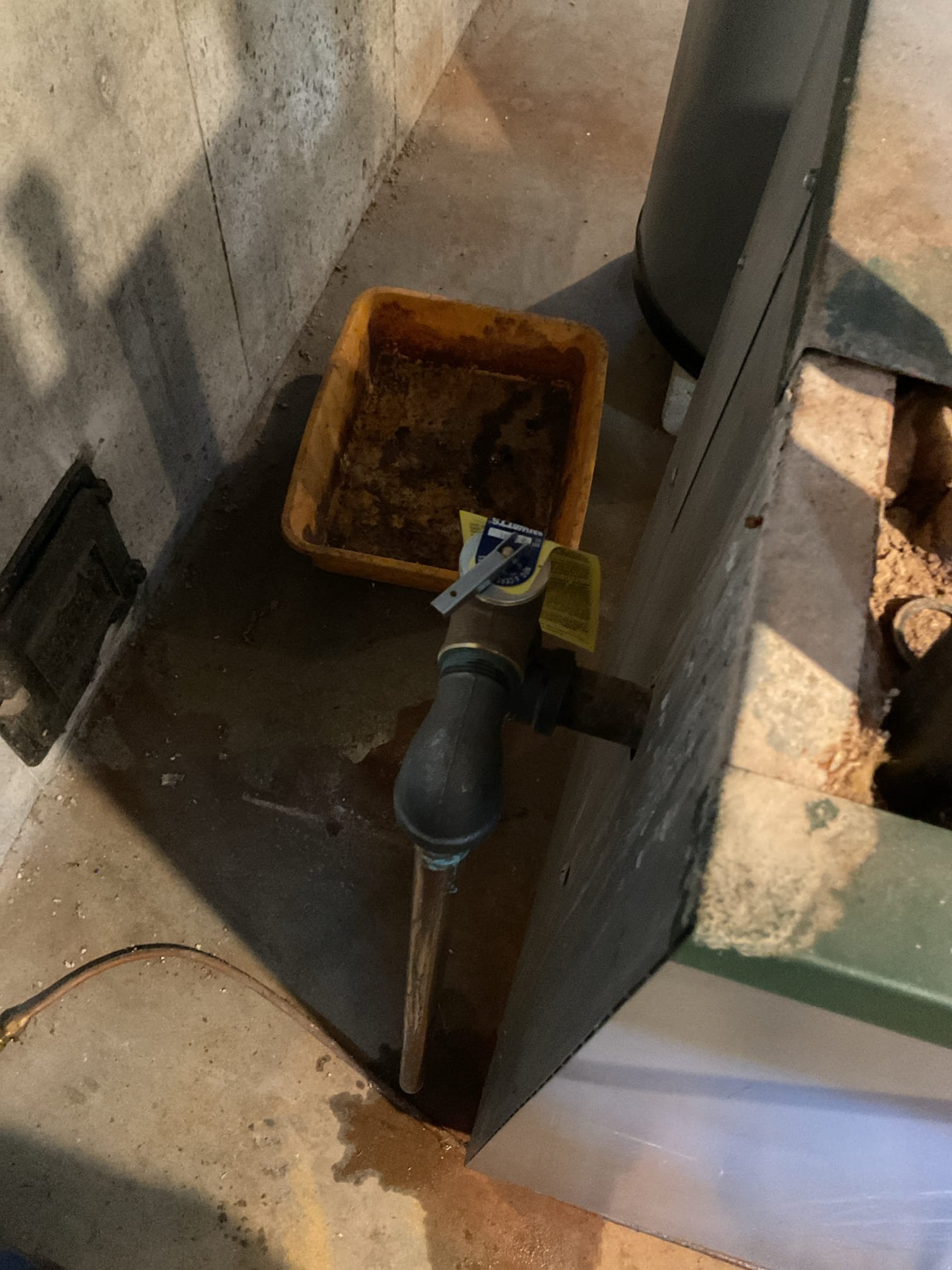 Arrived on site replace a failed #60 Expansion Tank and to replace the relief valve on the boiler. We started by isolating the boiler as much as possible and then drained it of water so we could remove the expansion tank and relief valve. Once drained, we removed old tank and valve and replaced them with a new ex-60 pro expansion tank and a watts 30lb relief valve rated for boilers. We then refilled boiler and purged the air before opening up the zones. Test fired boiler to verify proper operation. System is operating properly at this time.