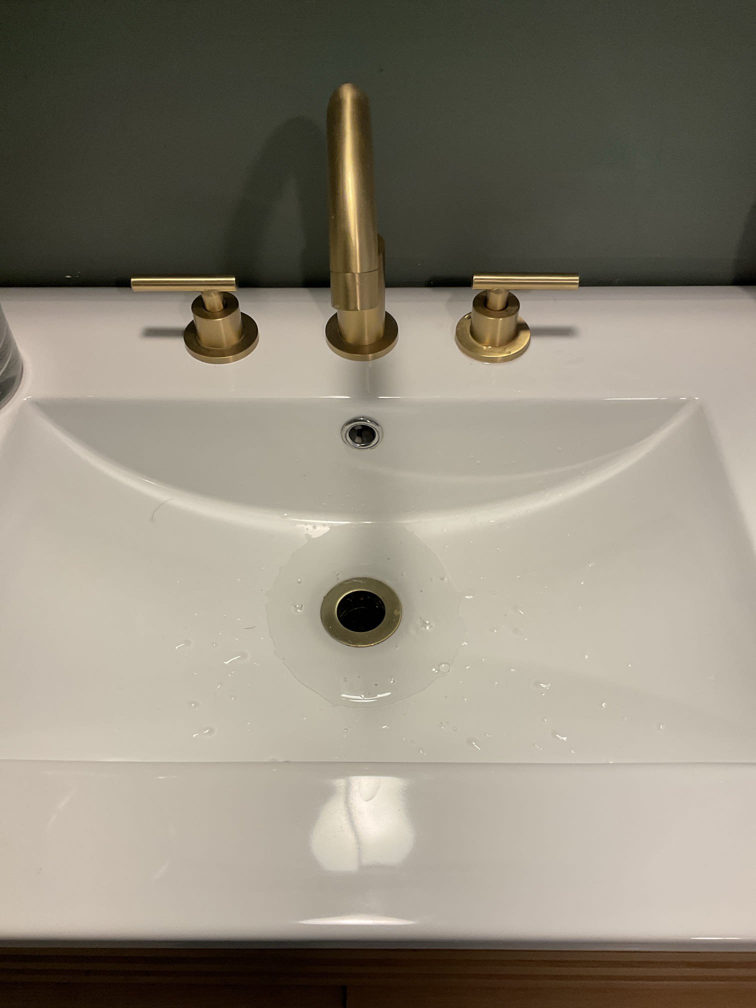 	•	Used a plunger and thrift to clear blockage in vanity drain line. Thoroughly tested the drain — confirmed proper operation and no leaks observed.
	•	Adjusted the vanity faucet, which had been installed incorrectly, so that it now faces the correct direction.
	•	Discussed installation of an outdoor wall hydrant that would run through the kitchen cabinet and exterior wall. The homeowner plans to renovate the kitchen, so installation of the spigot has been postponed until after renovation.
	•	The homeowner also requested to postpone adding water supply and drainage in the garage for a future dog wash station.