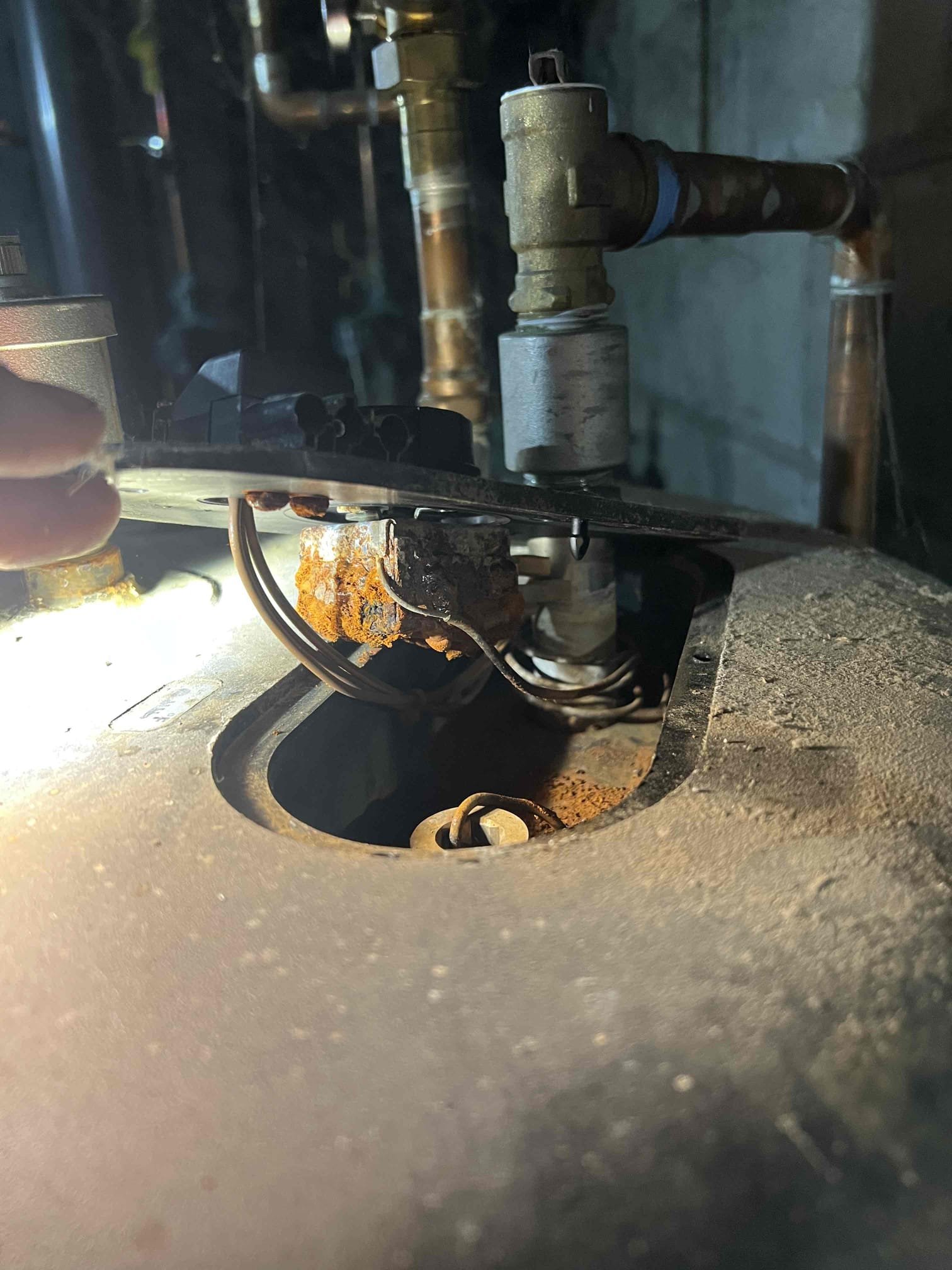 Arrived onsite to provide estimates for an annual tune-up and to investigate issues with the aquastat and circulator pump.
The customer reported that the aquastat was not functioning. Upon inspection, I found it to be rusty and corroded. They also mentioned that zone L gets hot even when there is no call for heat. Based on my assessment, installing a heat check valve would likely prevent heat migration in that zone.

Provided estimates for the recommended repairs, and the customer would like time to consider their options.