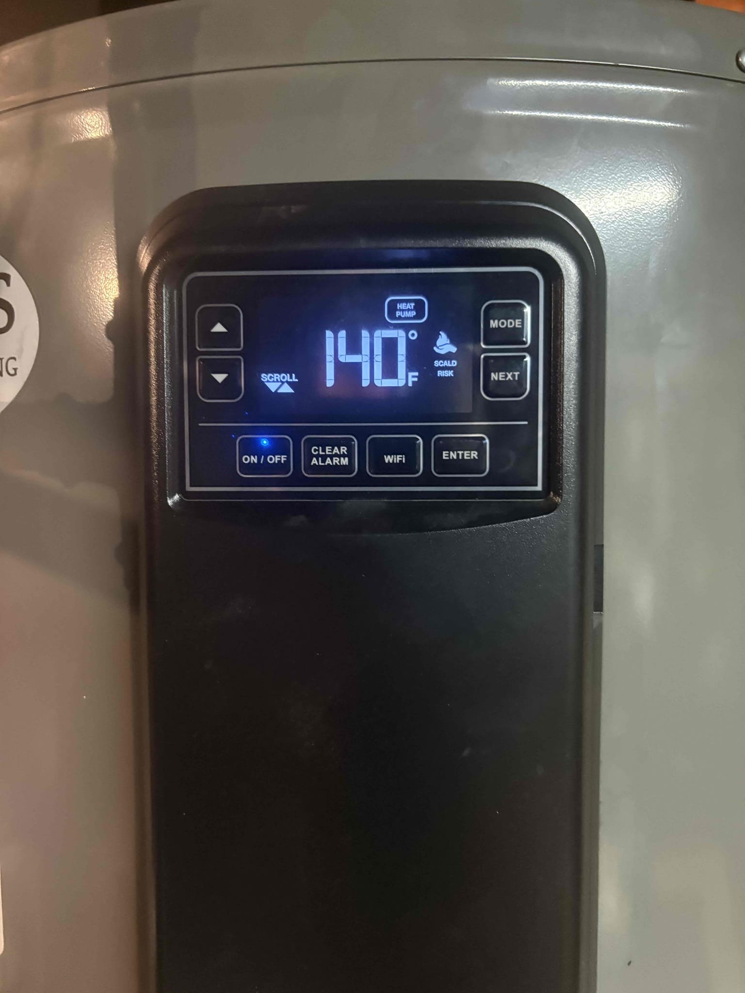 Upon arrival, I investigated a reported error code on the Rheem hybrid water heater, which was not operating in heat pump mode. Diagnostic testing confirmed that the evaporator temperature sensor had failed. Rheem will be sending Steve a replacement thermistor; however, I installed a new one today to restore operation. After replacement, I verified that the system is functioning correctly and that heat pump mode is operating as intended.

During the visit, I also noted a strong sulfur odor in the water at both the bathroom and kitchen fixtures. I collected a water sample for further evaluation and will arrange for a plumber to visit the home to assess possible treatment options.

