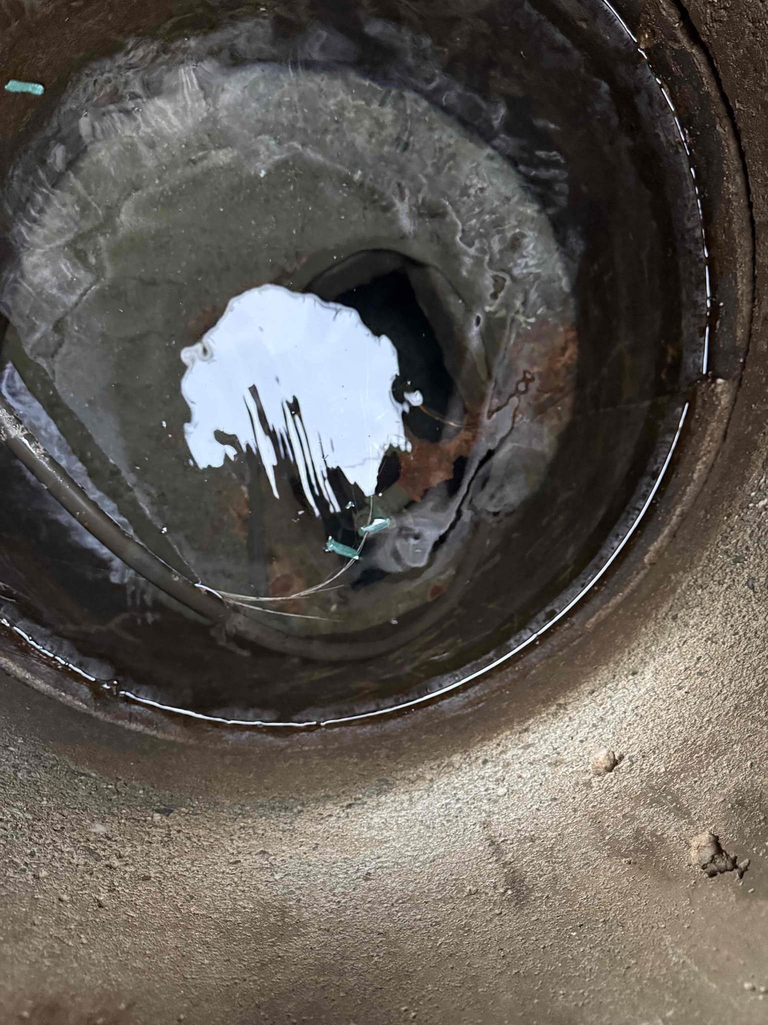 We were called out to diagnose the well system due to a significantly increased electric bill. During our diagnostics, we found that the pressure tank was bad. We also inspected the dug well and discovered a severely corroded, free-standing pipe inside the well casing that supplied water to the house. Because this repair required specialized equipment, we recommended that Valey Artisan or Wragg Bros evaluate the well for further repair options.

We also observed movement in the well water, which may have indicated a small hole in the line leaking back into the well. This condition could have caused the well pump to run continuously, contributing to the elevated electric bill.