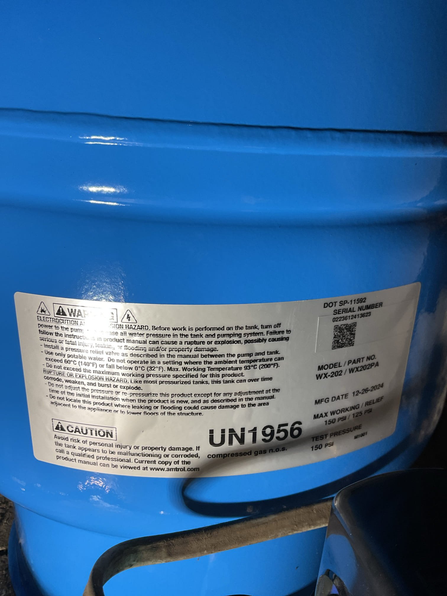 Upon arrival customer had a leaking sink drain, leaking gate valve, a damaged waste and overflow, a sediment filter that was difficult to access, and a 30 year old pressure tank shower signs of bladder failure and rust. 

I tightened the packing nut to stop leaking in gate valve in basement. I then removed basket strainers, end waste outlet, and s trap in kitchen. I proceeded to install an air admittance valve to bring drain up to code, installed two new basket strainers, a new end waste outlet, and an p-trap in the kitchen. 

I then removed and disposed of the old pressure tank and filter. I installed a new 20 gallon pressure tank, tee, and pressure switch. I then installed a new sediment filter with a three way bypass and boiler drain. I tested all these with no leaks present at time of service. 

I was not able to get to waste and overflow. Follow up appointment needed to finish