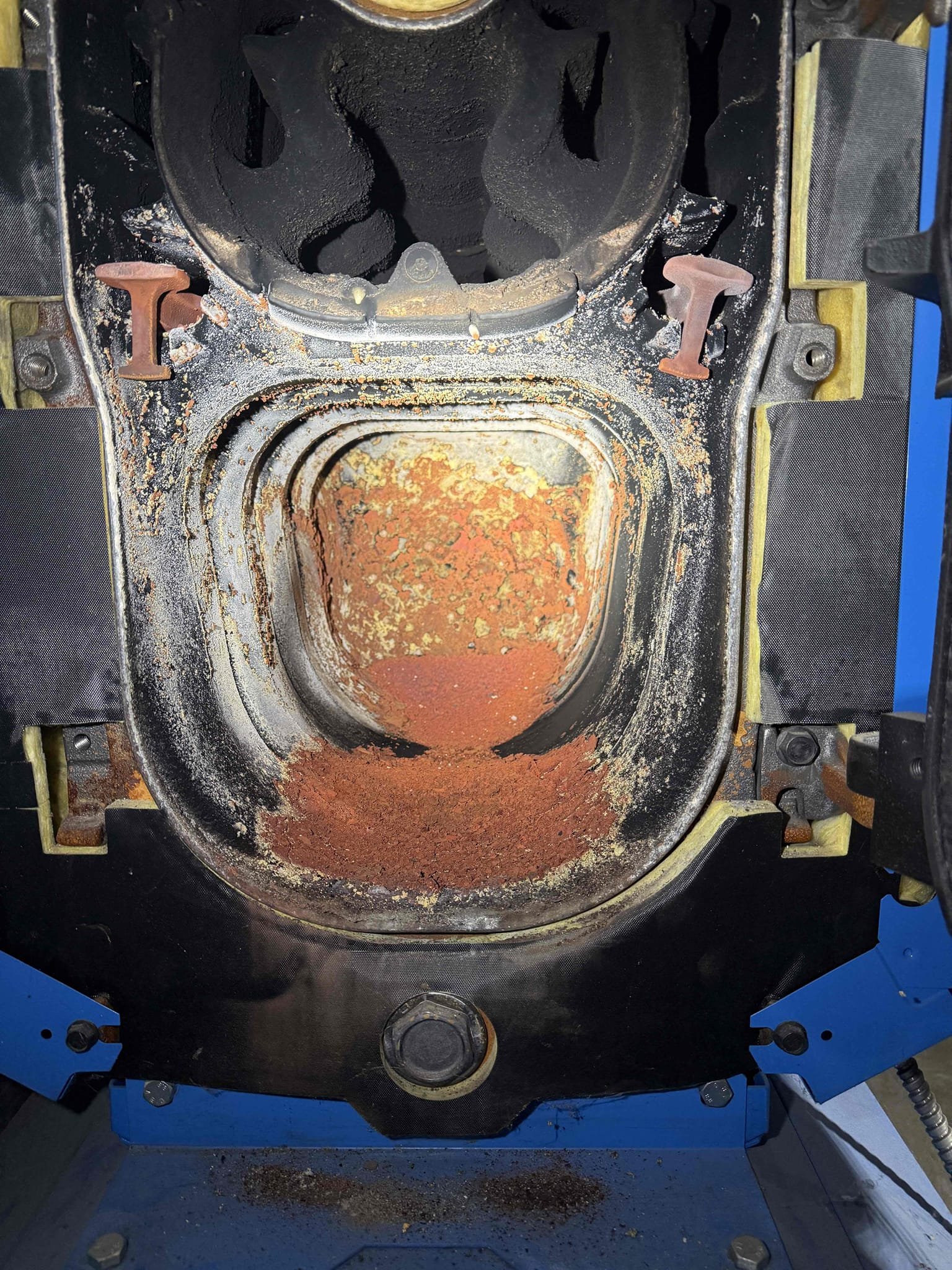 The customer expressed interest in having an annual service performed on their Buderus oil boiler and provided approval to proceed. I completed a full annual maintenance, which included replacing the nozzle, filter, and strainer, as well as brushing and vacuuming the boiler. The boiler was found to be very dirty. With the customer’s approval, I also replaced the smoke pipe, which was rusted and deteriorated, and installed a draft regulator.

I inspected the system safeties and verified the boiler’s high limit operation; all components were functioning properly. During the inspection, I found the relief valve dripping due to a failed expansion tank. With customer approval, I replaced both the expansion tank and the relief valve, and routed the relief valve drip leg to the side of the boiler so the customer can easily monitor it in the future.

After completing the repairs, I checked the system for leaks and verified that all heating zones were operating correctly. The system is function