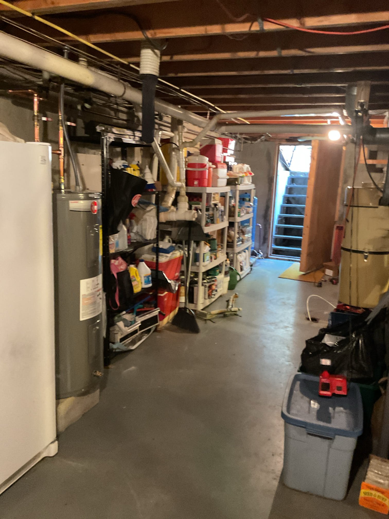 For this job, we replaced the existing 80-gallon water heater due to its age, the persistent sulfur smell in the hot water, and the absence of a mixing valve. The old unit was removed and a new 50-gallon Rheem electric water heater was installed in its place. We also replace a water logged pressure tank with an 32 gallon skinny tested operations with no leaks present All connections were updated as needed, the system was filled and purged of air, and the heater was brought up to operating temperature. After installation, we verified proper function, checked for leaks, and confirmed that the hot water was running clear with no odor. The system is now operating as it should.
