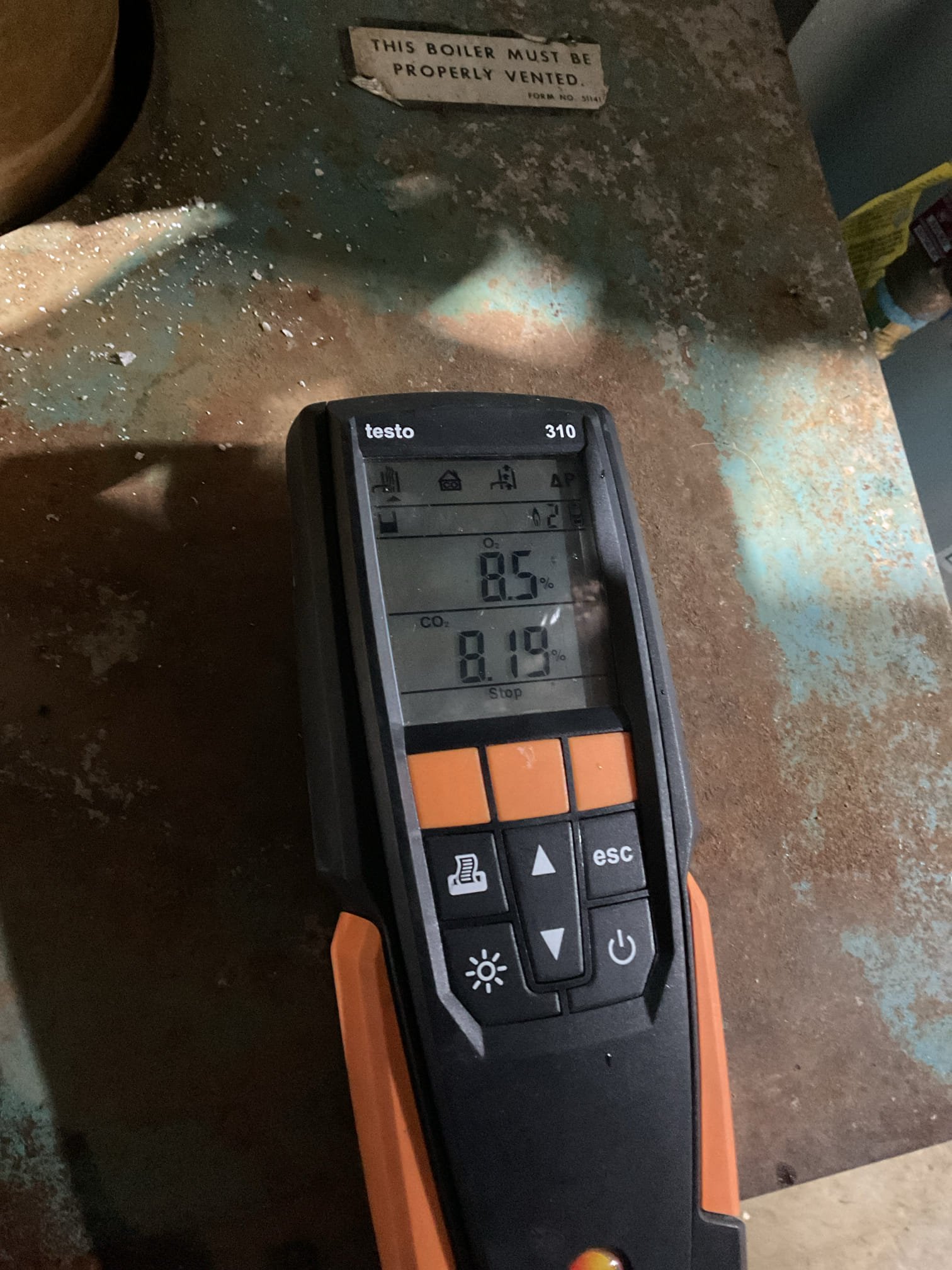 I arrived at the customer's home to inspect a leaking boiler. Upon inspection, I found that the water heater was also leaking heavily from the top near the vent. The water heater had failed and needed to be replaced. I provided an estimate for the replacement and also found that the expansion tank and boiler relief valve had failed, causing the leak at the boiler. The boiler was from 1979 and should be replaced, but I provided an estimate to get it back up and running. The customer accepted the estimate.

I drained the boiler and removed the expansion tank/relief valve. I installed the new parts and piped the relief in a way that it was not sitting horizontally, allowing debris to get stuck in it. I filled the boiler and purged all three zones. I ran each zone to confirm they were heating properly. I also performed a combustion analysis and checked for CO to verify the system was safe to use.

Thank you for your business, and I look forward to working with you to replace your water hea