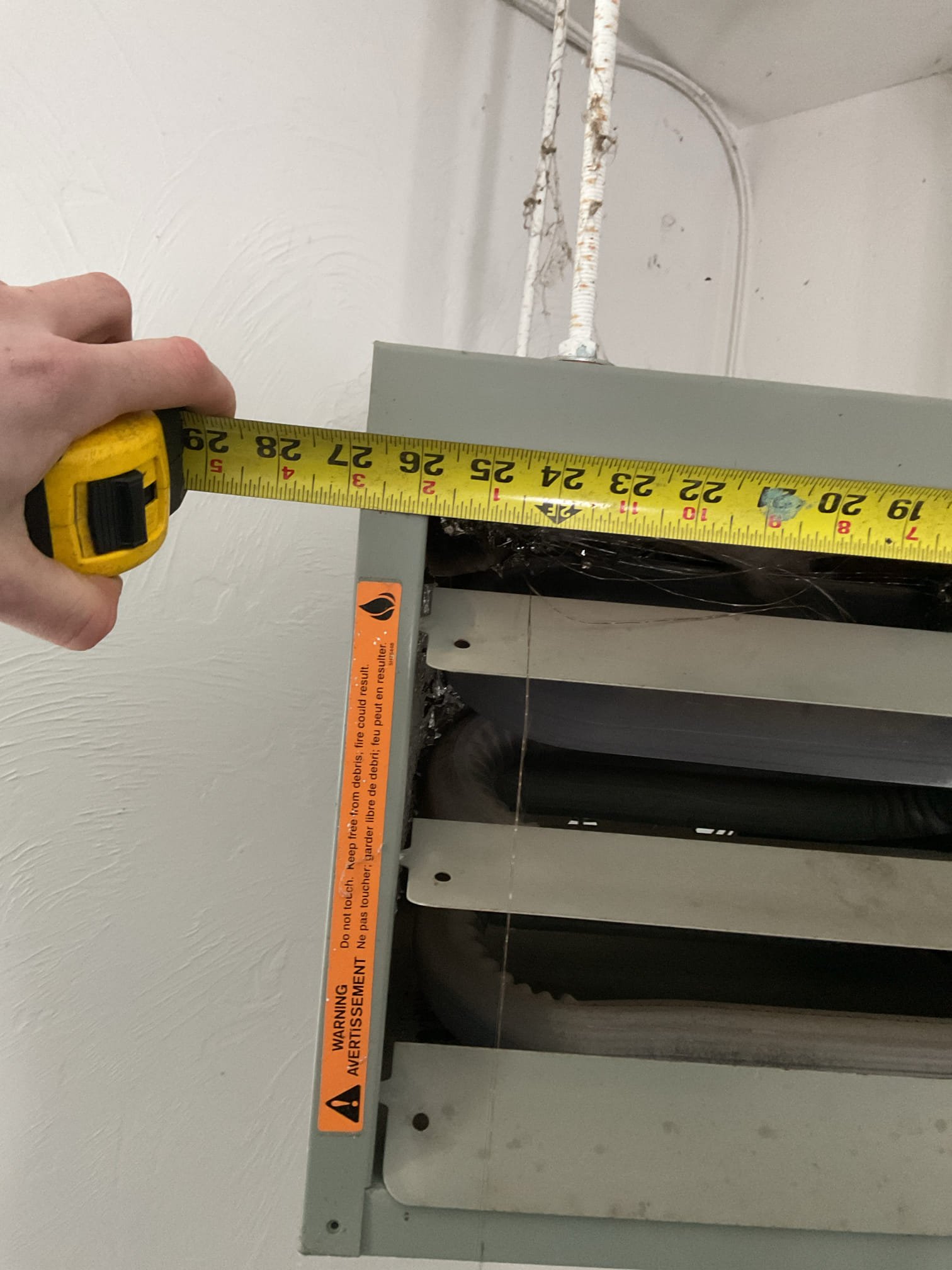 Arrived on site to provide an estimate to replace a Modine Hot dawg garage heater. After our initial inspection of the existing install we determined we will reuse the existing vent hole but will replace the venting entirely. The new heater is the exact dimensions as the old one so we will also reuse the bracket. We will replace the appliance connector and drip leg on the gas line. 

We look forward to working with you to replace your garage heater!