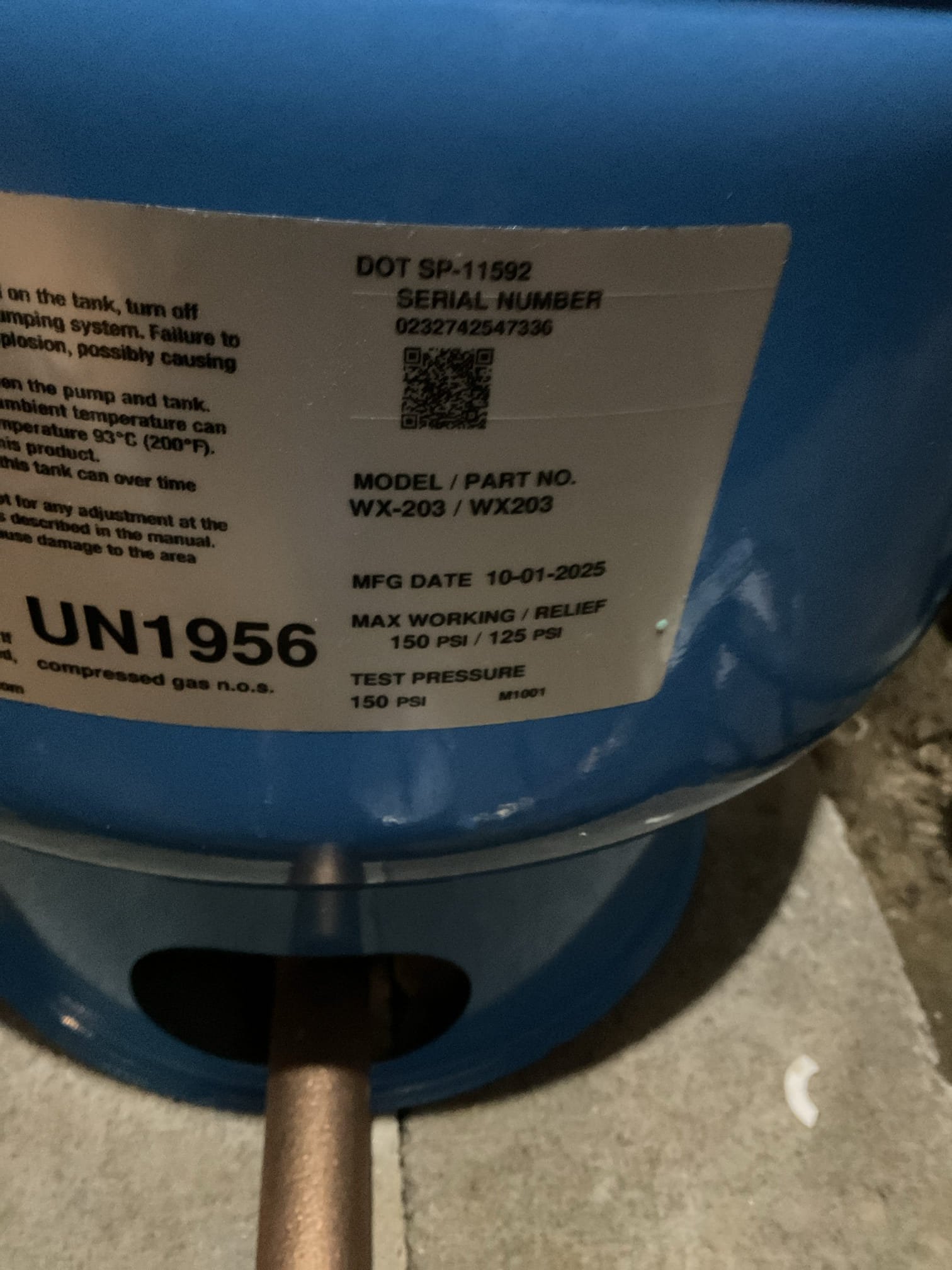 For this job, we replaced the existing pressure tank due to an active leak that prevented it from maintaining proper system pressure. The failing tank was removed, and a new, properly sized pressure tank was installed to restore safe and reliable operation of the water system. All fittings and connections were updated as needed, and the system was fully tested to ensure proper functionality upon completion.
