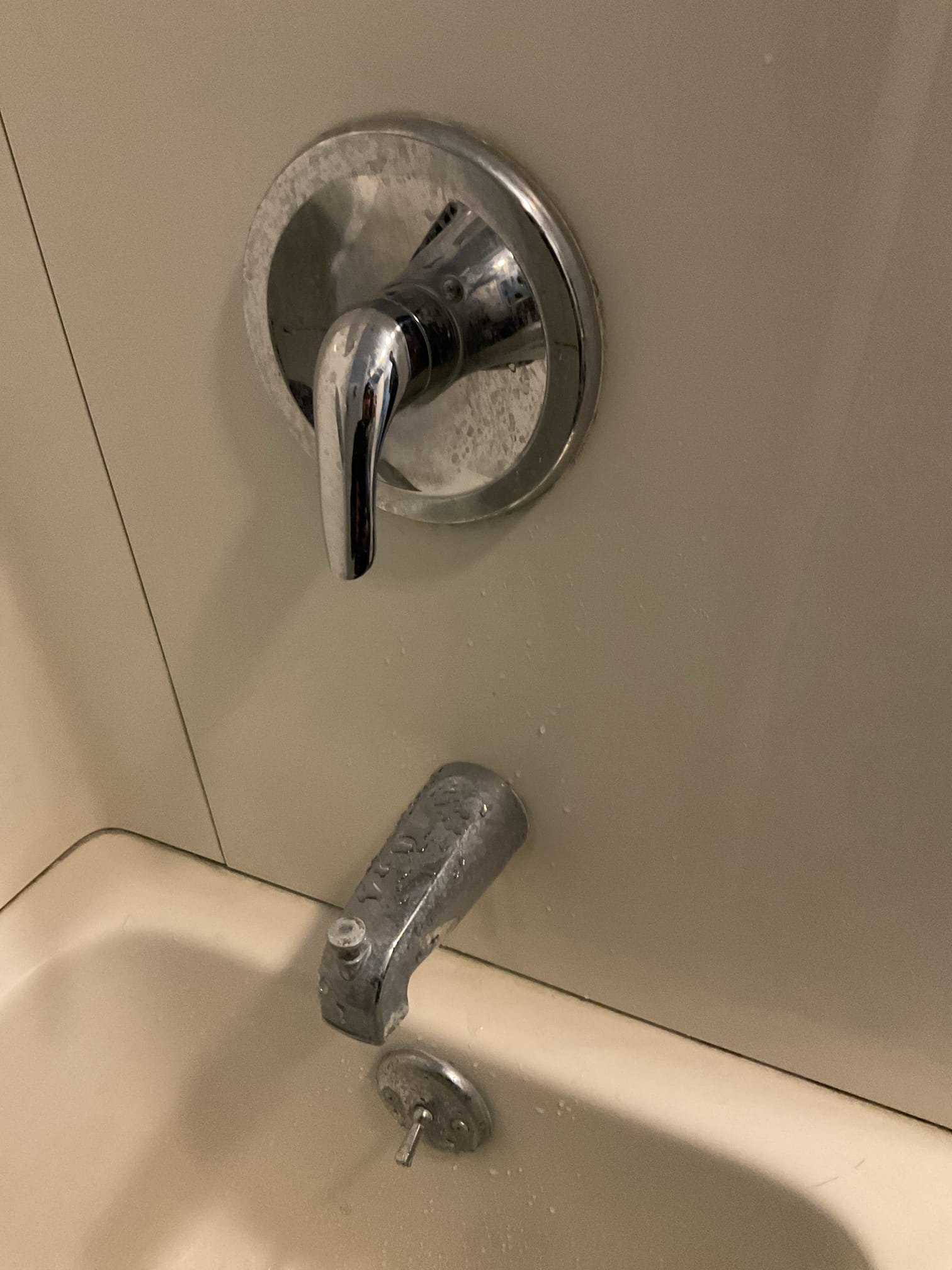 We tightened the packing nuts on both the hot and cold shutoff valves for the downstairs lavatory faucet. After the homeowner replaced the fixture, the shutoff valves had begun leaking from the gaskets. Tightening the packing nuts resolved the issue, and no leaks were present at the time of completion.

We removed the P-trap and replaced all gaskets due to corrosion and missing components. New gaskets were installed to ensure a reliable, watertight seal throughout the trap assembly, including a new gasket at the top where one had previously been missing. The sink was filled completely and drained to test for proper operation, and no leaks were observed.

For the upstairs sink faucet, we removed the aerator and found the screen partially clogged with mineral buildup, which was restricting water pressure. The aerator was cleaned, reinstalled, and tested, confirming improved flow and pressure.

We also cleared the upstairs bathroom pop-up assembly by removing the pop-up, cleaning out all 