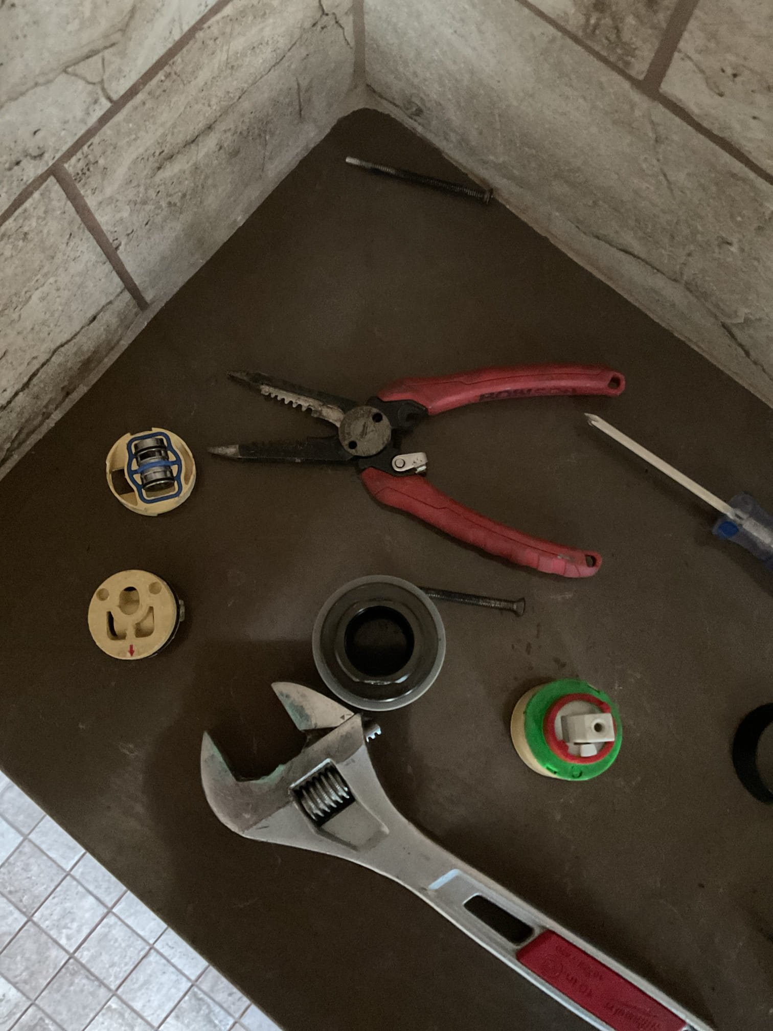 For this job we attempted to replace the single-handle cartridge in the master bathroom by removing the existing cartridge and installing a new replacement to restore proper fixture performance. After installation, we tested the fixture and confirmed that everything was operating correctly, with consistent water pressure on both the hot and cold sides. Invoice will be emailed to the customer.