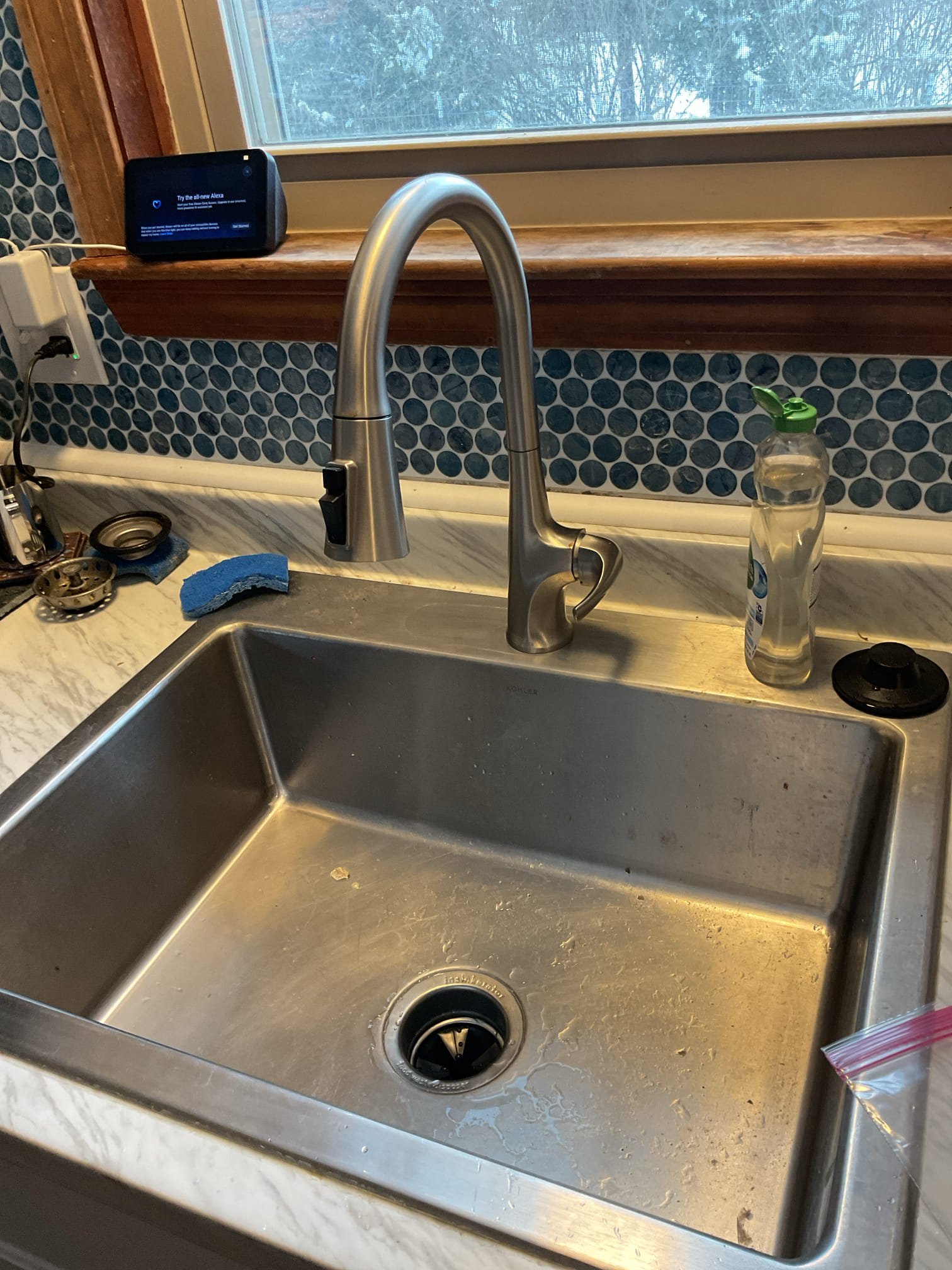 For this job, we replaced the existing garbage disposal and trap assembly due to improper drainage caused by the accordion-style trap and a leak at the disposal. We installed a new disposal along with a properly fitted trap built to current standards. We also tightened the kitchen faucet, which had been loose. Once all work was completed, we thoroughly tested the system to confirm proper drainage and verified that everything was operating as it should with no leaks present.