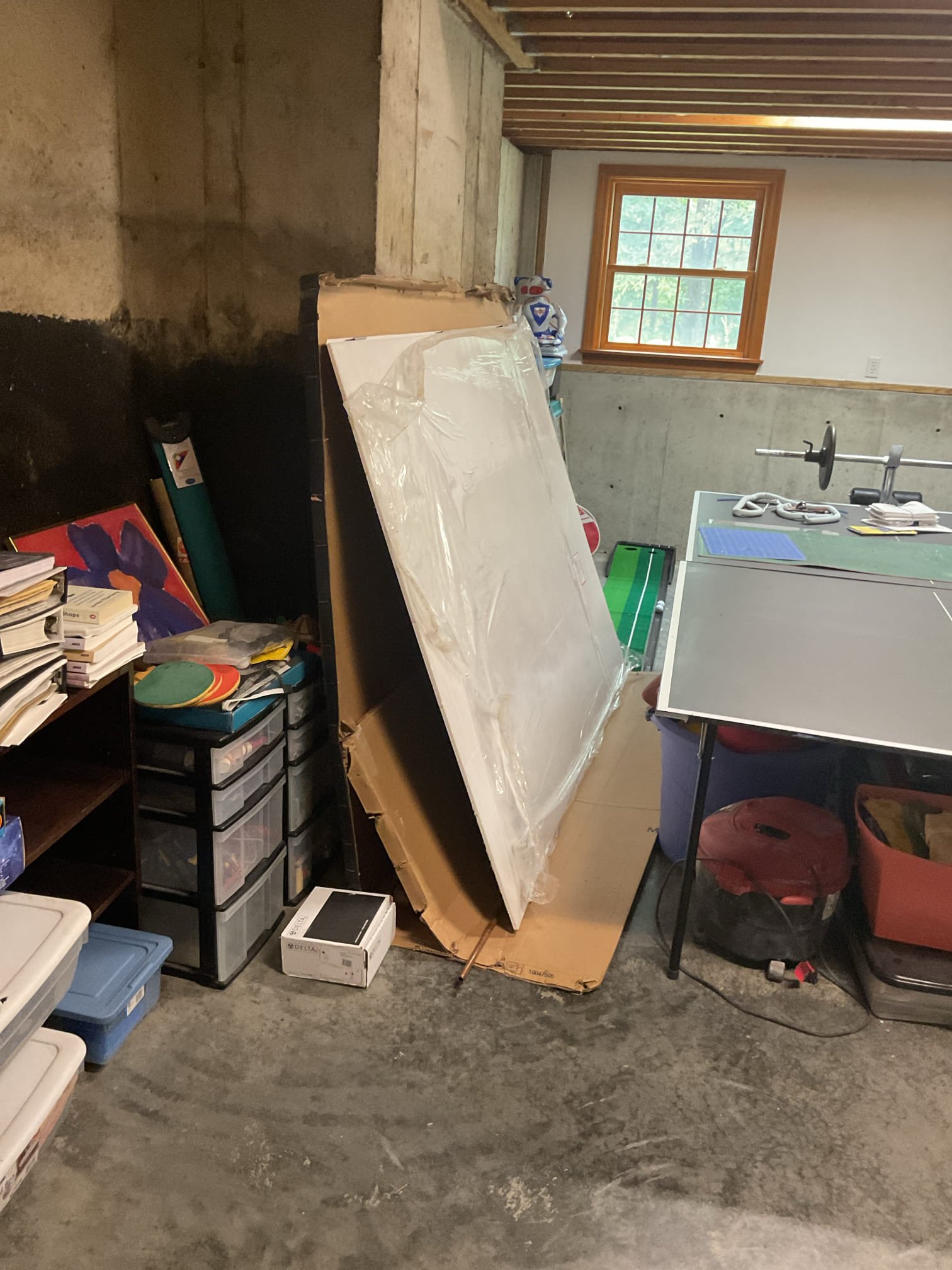 -Replace the tub/shower unit with an Aker Icon shower base
-Install Utile 6032, three piece shower wall kit in Origin Artik
-Install Maax Halo clear glass sliding doors


9/23/25
-Removed and disposed of the drywall around the existing tub/shower unit
-Cut, removed and disposed of existing fiberglass tub/shower unit
-Installed a new Delta shower valve
-Installed mortar on the subfloor with a plastic vapor barrier
-Installed the shower pan
-Installed the 2” shower drain and ptrap
-Will return to install the shower walls and install the shower valve trim

9/25 
Attempted to install the fiberglass walls but one sidewall and the back wall were severely warped prevented a proper installation. Contacted the warranty number from the packaging and two new walls are going to be delivered to the customers home. Warranty number is #301907185. 
-Will return when the walls have been delivered

11/12/25
Installed fiberglass shower walls and the drop ear 90°to accommodate for the shower arm. Applied 
