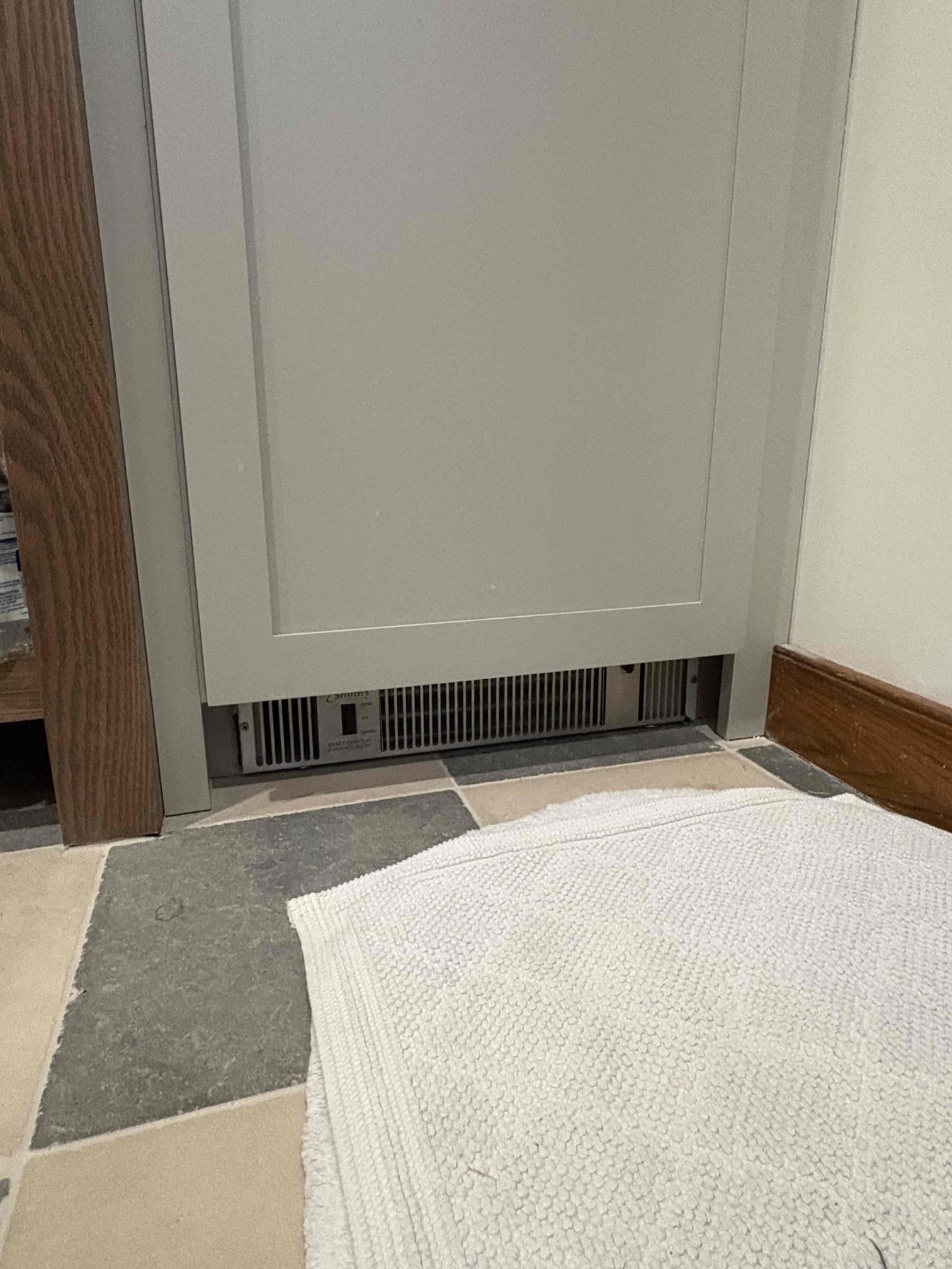 Installed a wireless thermostat and two zone valves to allow the upstairs bedroom to operate independently from the living room zone. Replaced the circulator serving both zones and installed new piping, shut-off valves, and a drain. Installed a new zone-valve relay board and connected the thermostats, circulator, and both zone valves. Purged air from the system and confirmed proper circulation of hot water. Tested and verified proper communication between the control board and both thermostats. Set both thermostats to 65°F.

David also reported that the toe-kick heater in the master bathroom was not running. During inspection, I found no power being supplied to the unit. I tested the Romex cable feeding the heater and detected no voltage. I confirmed all breakers in the panel are on and none of them are tripped. I also tested each light switch and the GFCI outlet in the bathroom and confirmed they were functioning properly, but power was still not present on the heater circuit. I revie