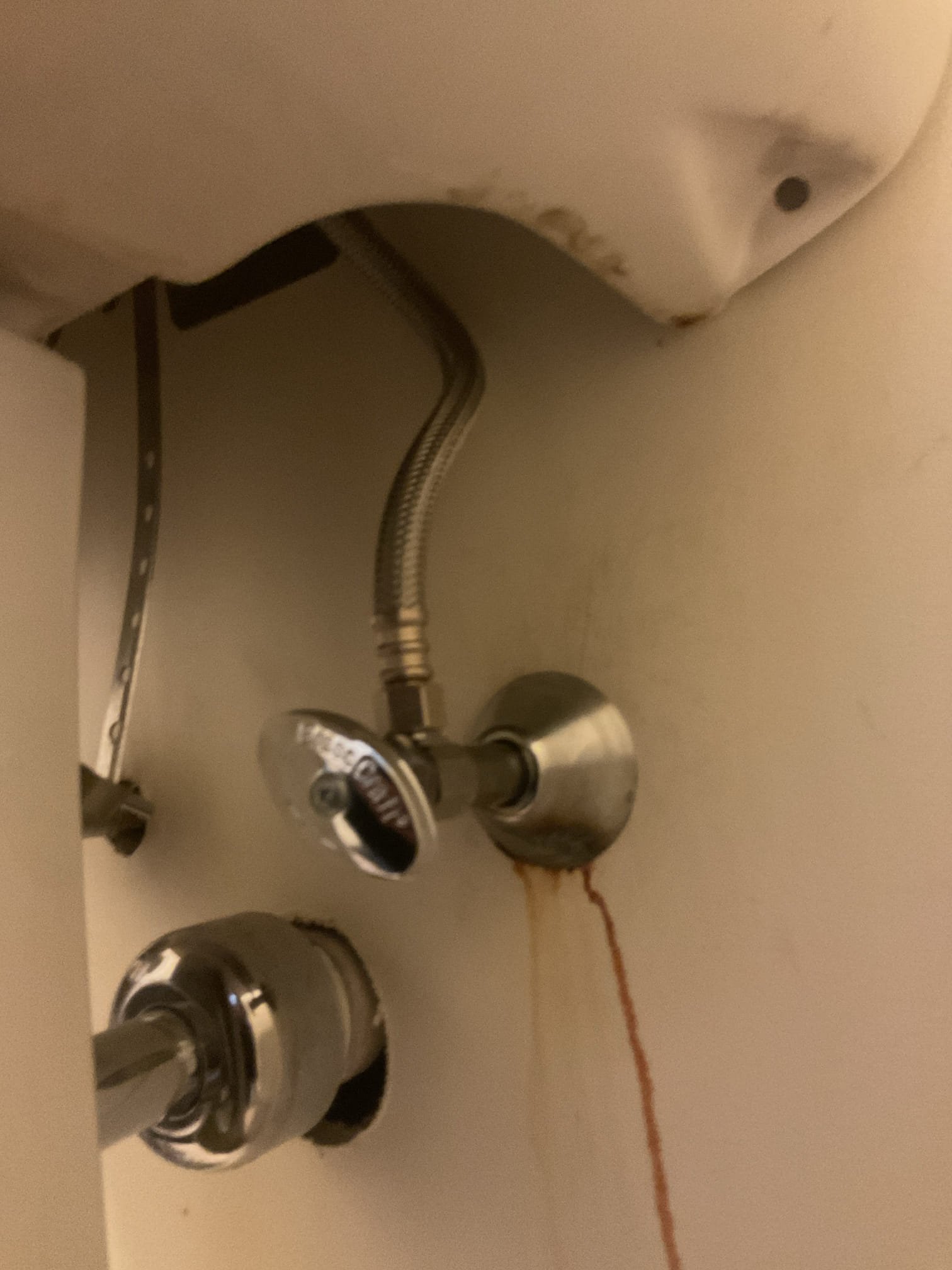 Upon arrival customer had a leaking shutoff at their 1st floor lav, a shower with no hot water, and a garbage disposal they wanted installed. Customer wanted to wait to do garbage disposal.

I disassembled Moen Posi-temp shower valve and found a corroded section of pipe on cold water inlet. I informed the customer and gave options for a valve replacement but they chose to move forward with just replacing the cartridge. I installed new cartridge and restored full function of the shower. 

I then removed the old leaking shutoff by unsoldering it. I cleaned the pipe and soldered on a new chrome sleeve soldered angle stop shutoff. 

I turned the water back on and tested everything. Everything is working well with no leaks present at time of service. Upstairs tub was found to have dysfunctional trip lever. Customer will follow up with a repair for this and the shower valve at another date. 
