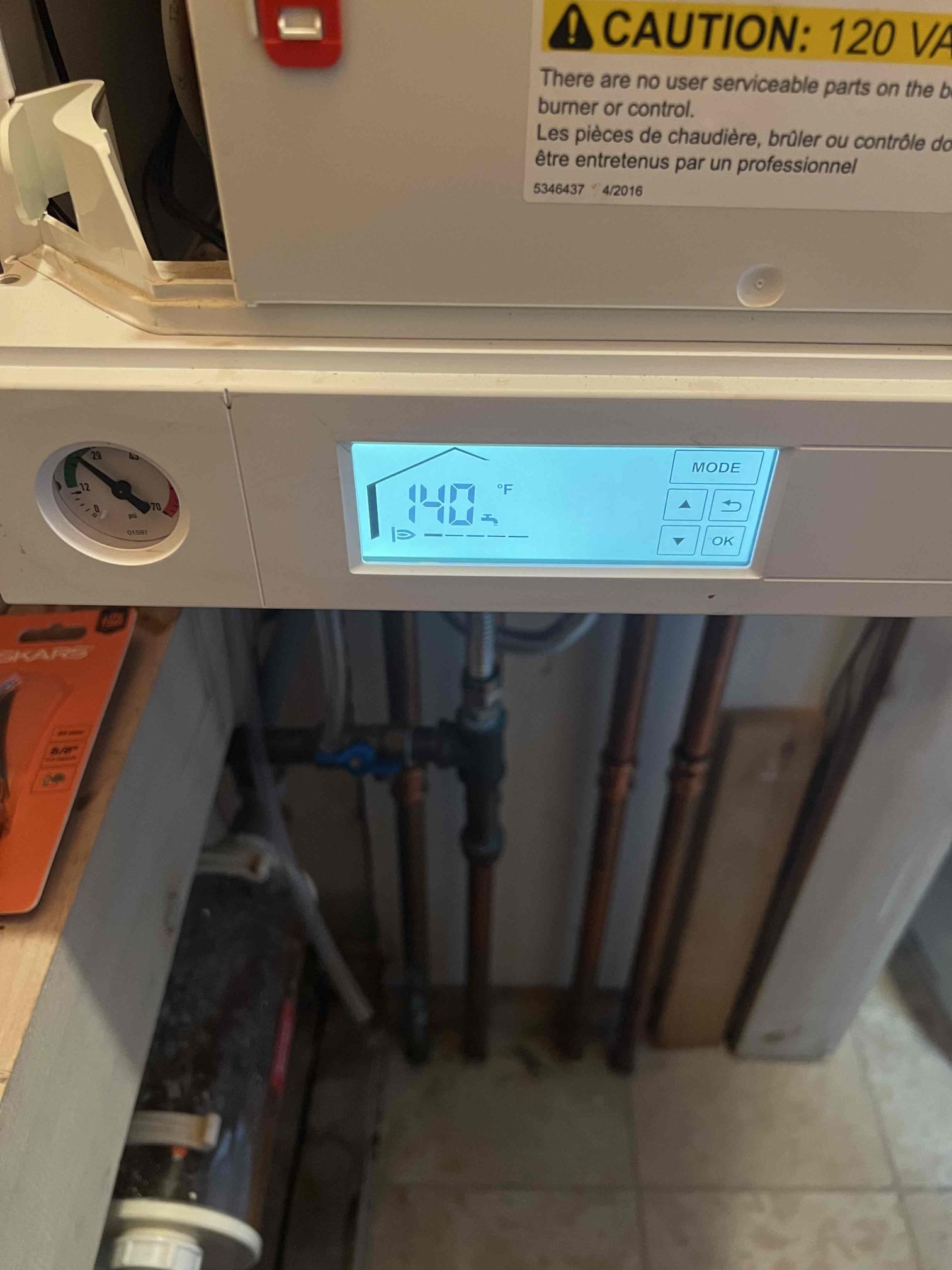 Arrived onsite to diagnose a no-heat issue on a Viessmann propane boiler. The boiler was running and up to temperature, calling for domestic hot water. I cycled power and the system called for heat. When we ran the hot water, it called correctly, but the boiler never switched back to heat afterward. I checked the temperature sensor on the water heater and did not find any issues. They had a new aquastat that came with the water heater, so I installed it. Verified operation and confirmed the boiler is now switching properly between heat and hot water. The system is functioning correctly at this time. 