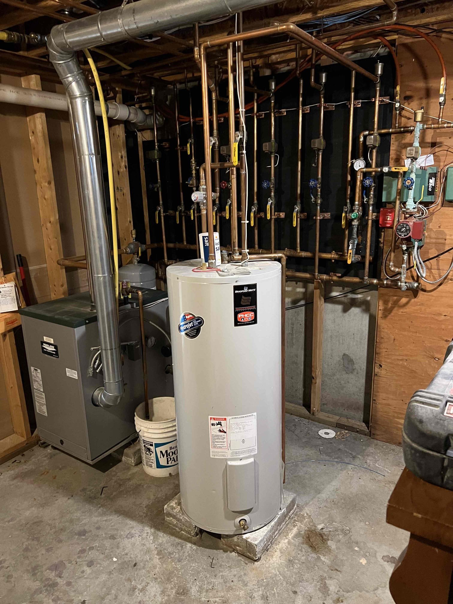 Performed annual tune-up on a Peerless propane boiler.
Cleaned the burners, heat exchanger, igniter, flame sensor, and pilot assembly. Inspected safety controls, relief valve, expansion tank, venting, and overall hydronic system function. Bubble-tested the pilot line and checked carbon monoxide levels—no leaks detected. Flushed sediment from an indirect water heater. 3 of the burner were showing signs of wear, I recommend replacing them and they would like us to do it after the holidays, we’ll call to schedule. Verified proper operation; the system is functioning correctly at this time.