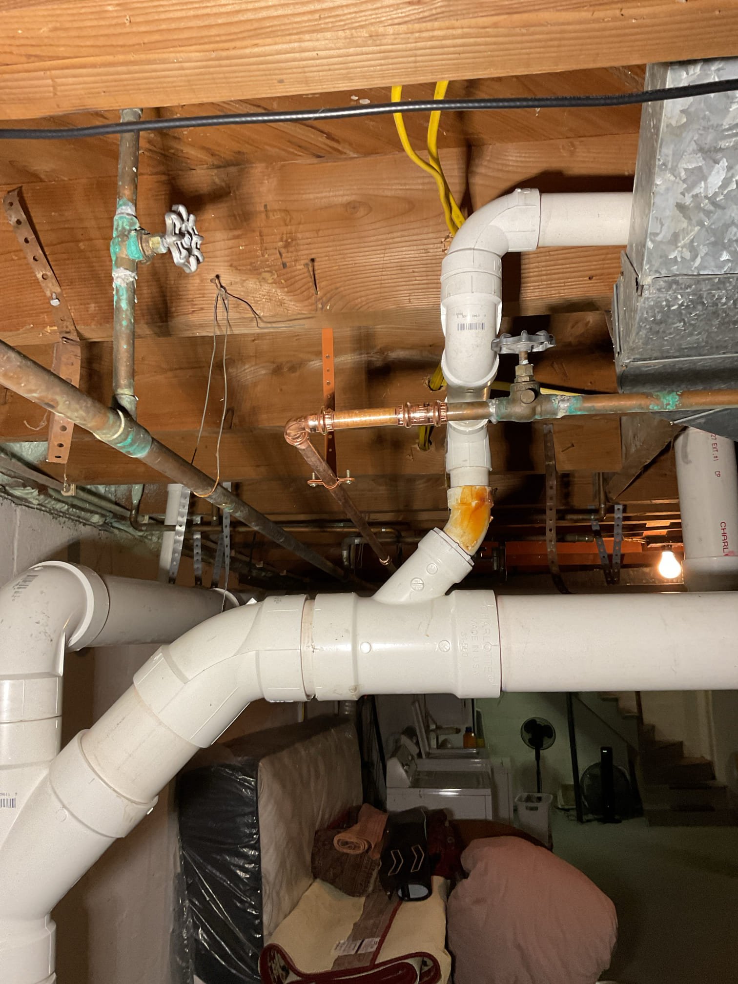 We found that the existing sediment filter required replacement to maintain proper water quality and flow. We recommended installing the customer-supplied filter to improve system performance and ensure reliable protection for the home’s plumbing. We also identified multiple sections of piping and fittings that were heavily corroded and beginning to leak, and advised replacing these components to stop the leaks and restore a dependable, long-lasting plumbing system.

Water to the system was shut off and fully drained. The existing sediment filter was removed, and we found it to be extremely dirty and packed with sediment, likely due to the well running low. The filter housing, including the threads and O-ring, was thoroughly cleaned. The new customer-supplied 4.5” x 20” sediment filter was installed hand tight, with lubricant applied to all gaskets and threaded connections.

We cut out and removed the corroded piping within the three-valve bypass for the filter housing, including one b