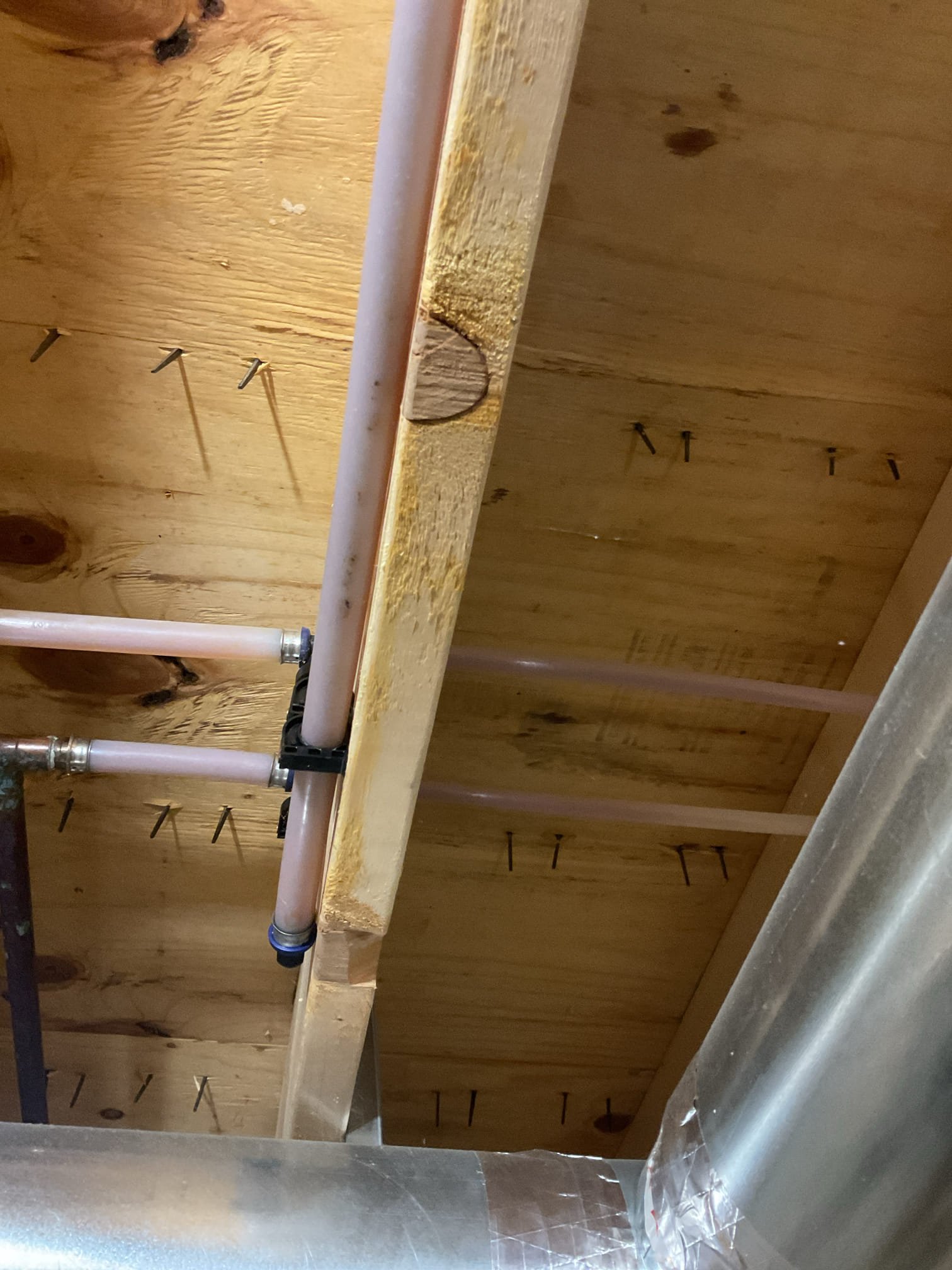 For today’s visit, we addressed a leaking emergency shutoff valve on the cold water supply serving the downstairs bathroom. The existing shutoff was removed and replaced with a new 3/8” IPS quarter-turn shutoff valve to eliminate the leak. Once the replacement was complete, the water supply was restored and the system was thoroughly tested for leaks and proper operation. At this time, no leaks are present and the valve is functioning as intended.

We will also be emailing the customer detailed estimates to install new quarter-turn PEX shutoff valves in the basement to allow isolation of each bathroom group as well as the kitchen, providing improved control and convenience for any future repairs or maintenance.