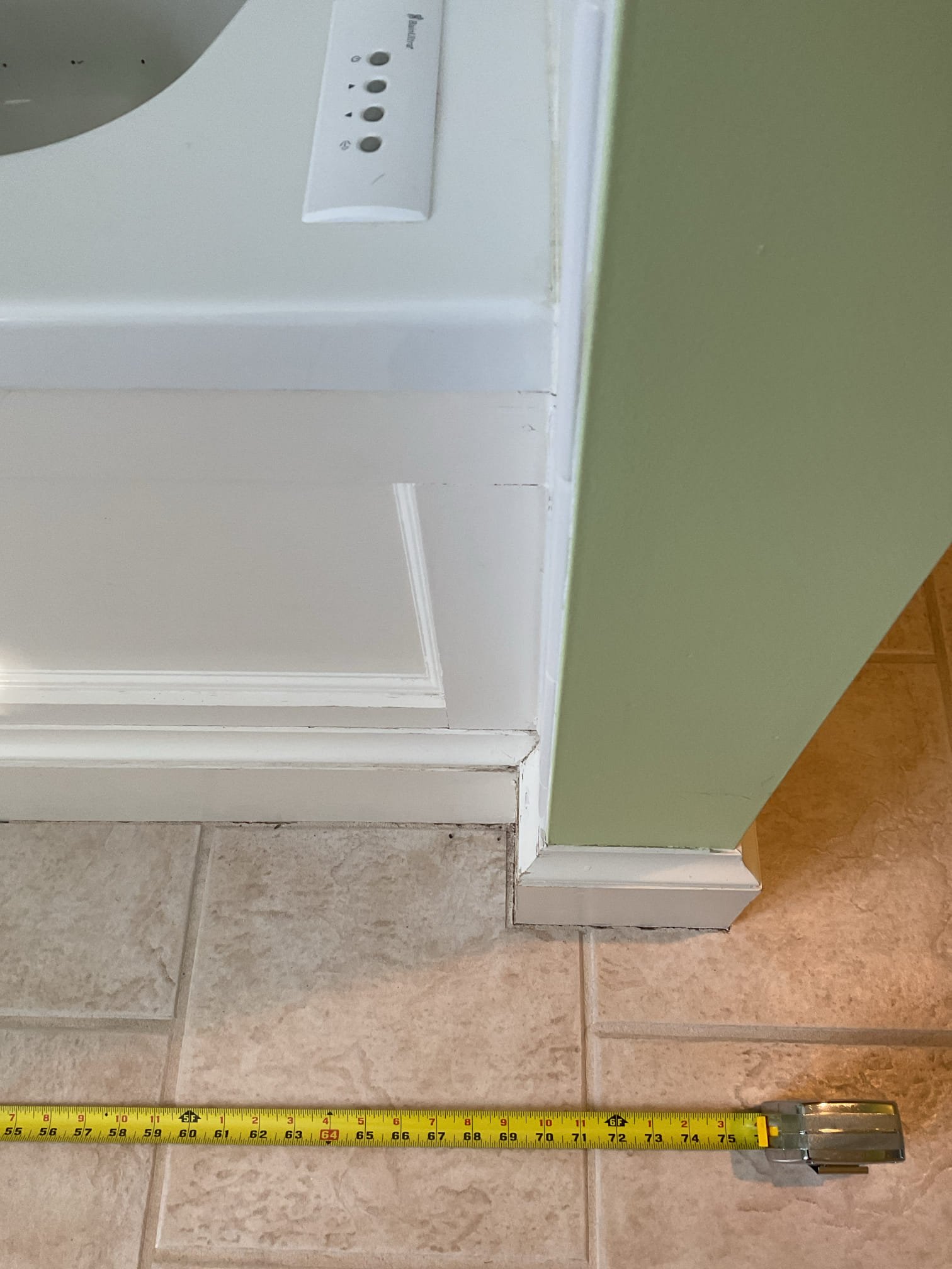 For this job I met with the homeowner to discuss the cause of the leak originating from the second floor guest bathroom jacuzzi tub. It was last used in early fall which caused the drywall on the kitchen ceiling to bubble and drip. The tub has not been used since, but the ceiling drywall is affected. Some of the widespread facets are dripping from the spout. Estimates for faucet repair/replacement, thermal expansion tank, and for investigating the tub leak will follow. The homeowner is interested in replacing the tub if needed. 