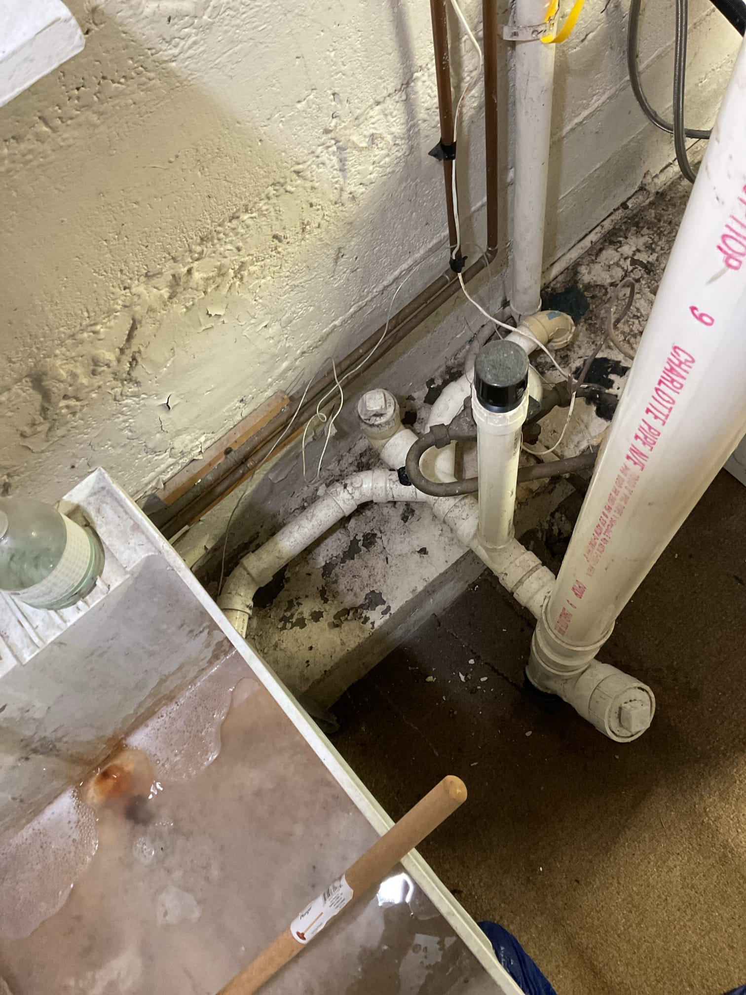 For this job, we came out to inspect a reported blockage affecting the laundry area. Upon arrival, the customer demonstrated the issue by flushing a toilet, which caused water to back up into the laundry sink. This confirmed that the blockage was located further down the line, likely in the main drain. We explained our findings to the customer and recommended that Beards Sewer and Drain be contacted to properly inspect and clean the main drain, as we are not equipped to service main line blockages. The customer stated that she will contact Beards to resolve the issue. Customer would Also like a heat tech to look at radiator that is leaking.