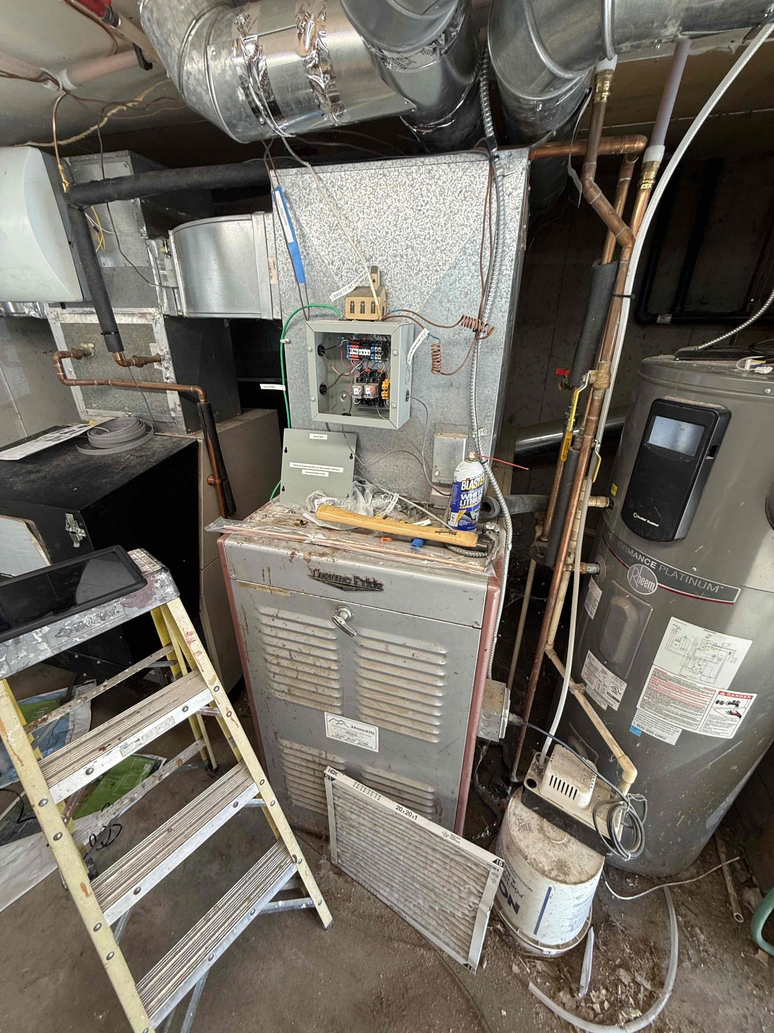 The customer has a complete wiring harness provided by Rheem for their hybrid water heater, which is connected to a heating coil off a pellet furnace. The customer is experiencing an issue with the suction thermistor on the unit, and Rheem has recommended replacement of the entire wiring harness.

An estimate for installation of the wiring harness is presented to the customer; however, the customer has declined the repair at this time. A trip and evaluation charge, along with the written estimate, is emailed to the customer.