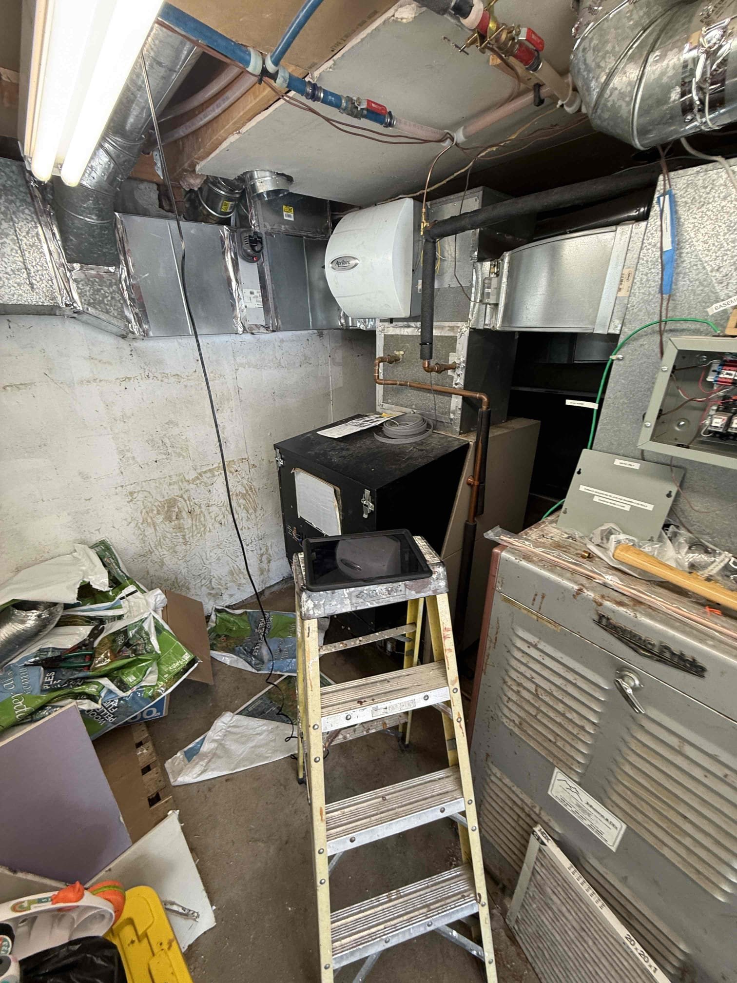 The customer has a complete wiring harness provided by Rheem for their hybrid water heater, which is connected to a heating coil off a pellet furnace. The customer is experiencing an issue with the suction thermistor on the unit, and Rheem has recommended replacement of the entire wiring harness.

An estimate for installation of the wiring harness is presented to the customer; however, the customer has declined the repair at this time. A trip and evaluation charge, along with the written estimate, is emailed to the customer.