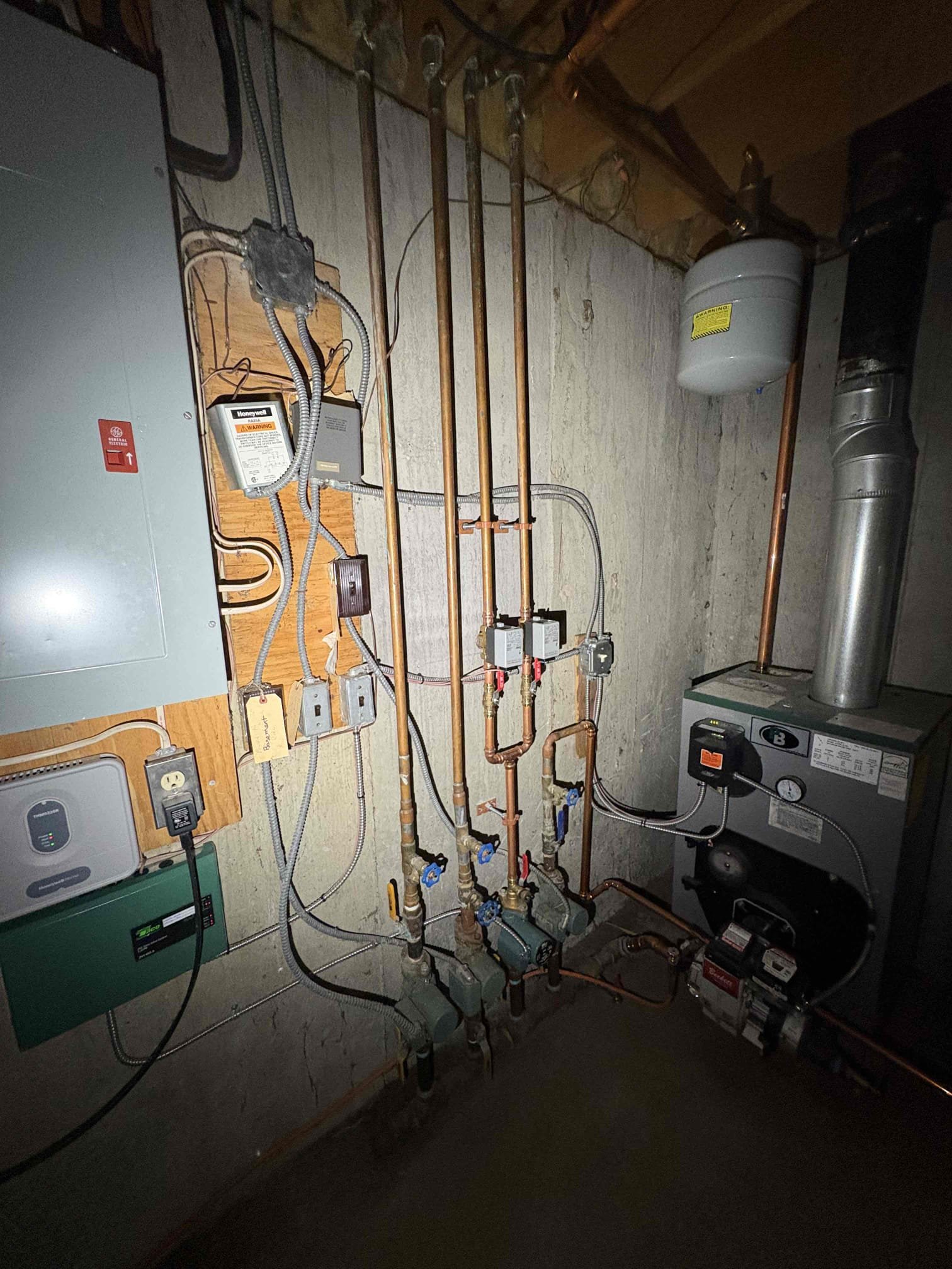 Responded to a report of the recently added thermostat not properly responding. Upon arrival I found a mistake in the recent installation involving the wiring of zones. I provided a temporary fix to allow the thermostat in place to heat the bedroom, but we will need to return to address a permanent fix.
All zones are heating properly at this time.