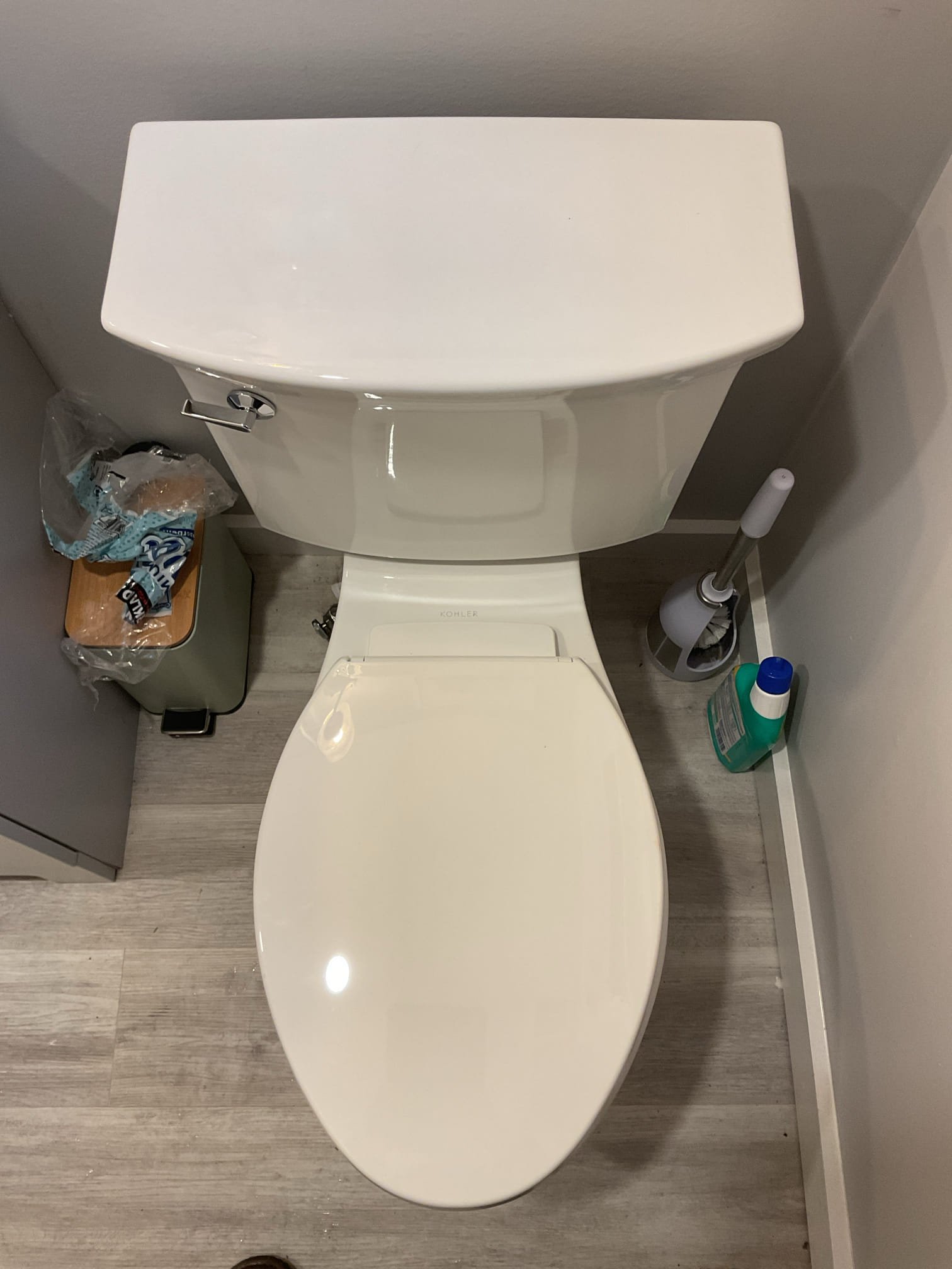 For this job, the existing toilet in the downstairs half bathroom was removed and replaced due to its age and condition. The old toilet was carefully disconnected and properly disposed of. A new toilet was installed using a new wax ring and secure mounting hardware, and the existing water supply was reconnected. All connections were thoroughly secured and checked for leaks. The toilet was flushed and tested multiple times to confirm proper operation, stability, and drainage. All work was completed in accordance with current plumbing standards, and the toilet is functioning as intended. Customer will consider whole house filtration options instead of the reverse osmosis system.