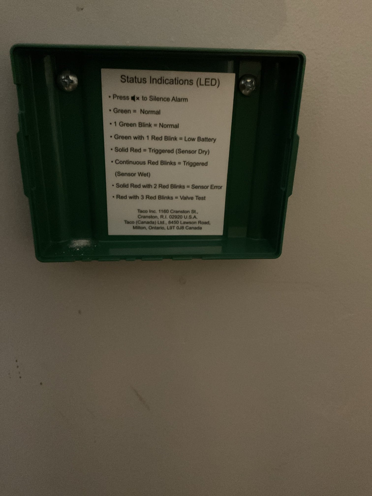 For this job, we responded to a report of no hot water at the faucets. Upon inspection, we found that the Taco leak detector was in the shut-off position and had not been turned back on. We manually overrode the valve and restored it to the open position, allowing water flow to resume. After resetting the system, hot water was present and the system was operating as it should. There was no visible water around the sensor at the time of service, so the cause of the shut-off could not be determined. At this time, the water temperature is up to normal operating range and functioning properly. We will be providing detailed estimates via email, including an estimate for further water heater diagnostics should the unit fail to heat properly in the future.