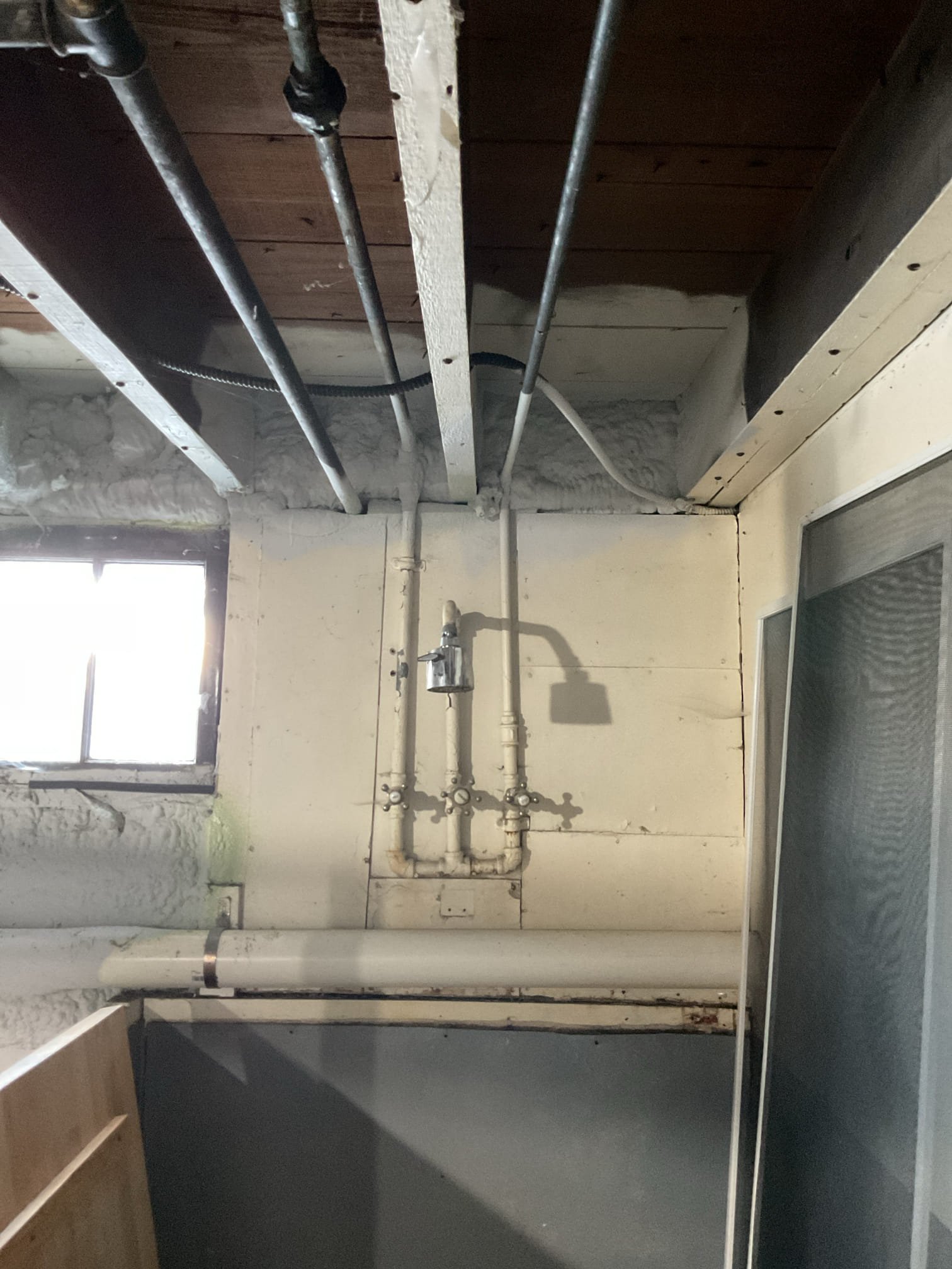 Upon arrival customer had a washer valve that would leak when it was shutoff leaving the customer unable to replace their washer and dryer. They also had a shower in the basement they did not use and galvanized pipe supplying the valves. 

Customer signed off on install of new valve and remove shower and galvanized pipe. 

Work will be done another time. 