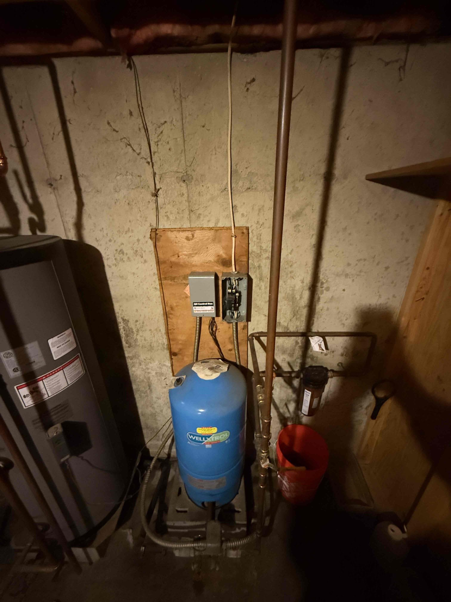 Customer reported experiencing water hammer when operating the washing machine. At the time of the visit, the customer ran the washing machine; however, the condition could not be reproduced. Additional testing was performed by running a hot water fixture and operating the boiler, and no abnormal noises or water hammer were observed. The system was functioning normally during testing. The customer will provide a video recording if the issue occurs again for further evaluation.