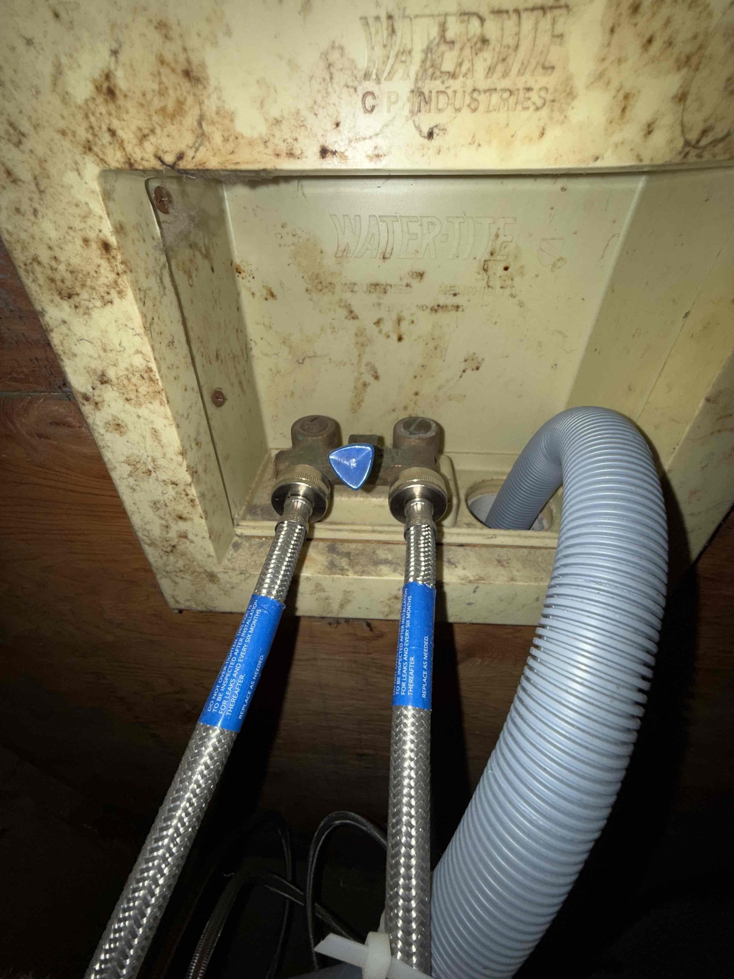 Customer reported experiencing water hammer when operating the washing machine. At the time of the visit, the customer ran the washing machine; however, the condition could not be reproduced. Additional testing was performed by running a hot water fixture and operating the boiler, and no abnormal noises or water hammer were observed. The system was functioning normally during testing. The customer will provide a video recording if the issue occurs again for further evaluation.