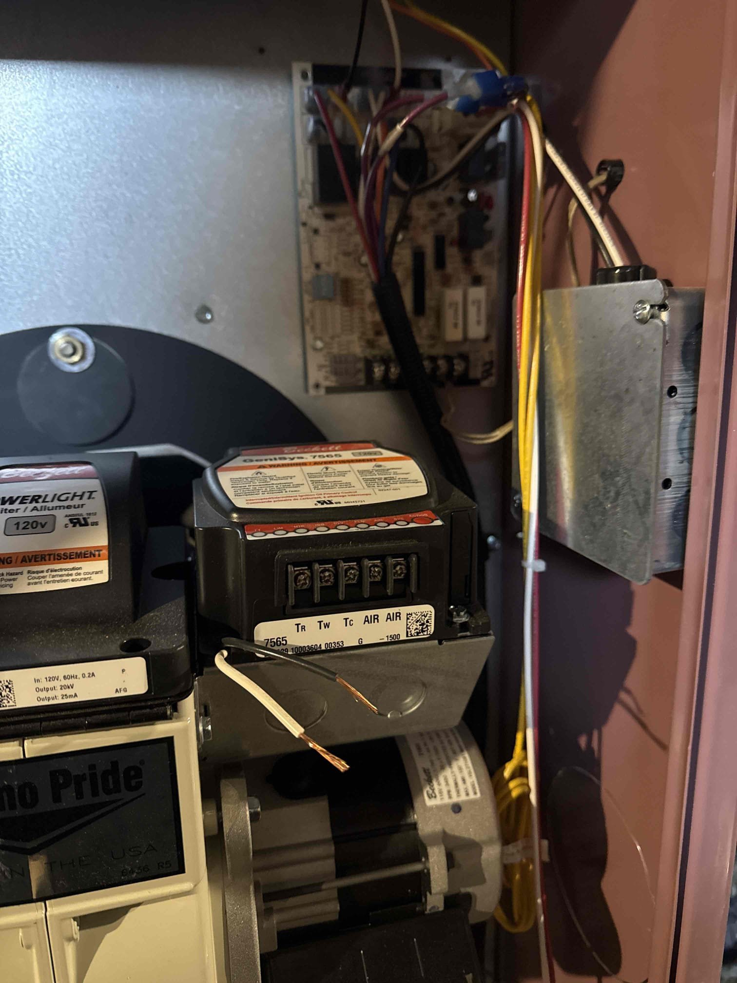 Removed the existing Olsen oil-fired furnace due to age and overall condition. Installed a new Thermo Pride oil-fired furnace and connected it to the existing ductwork. Installed new smoke pipe and tied it into the existing chimney connection. Ran a new overhead oil supply line and installed a Tiger Loop system. Utilized existing electrical connections.

Placed the system into operation and verified all safeties and operational sequences. Checked oil pump pressure and pump cutoff. Performed combustion and draft testing, and adjusted the draft regulator to manufacturer specifications. Verified proper shutdown of the furnace upon loss of call for heat from the thermostat. Inspected the system for oil leaks; none were found. Reviewed system safeties with the customer and provided instruction on proper air filter maintenance. The system is operating in accordance with manufacturer specifications at this time.