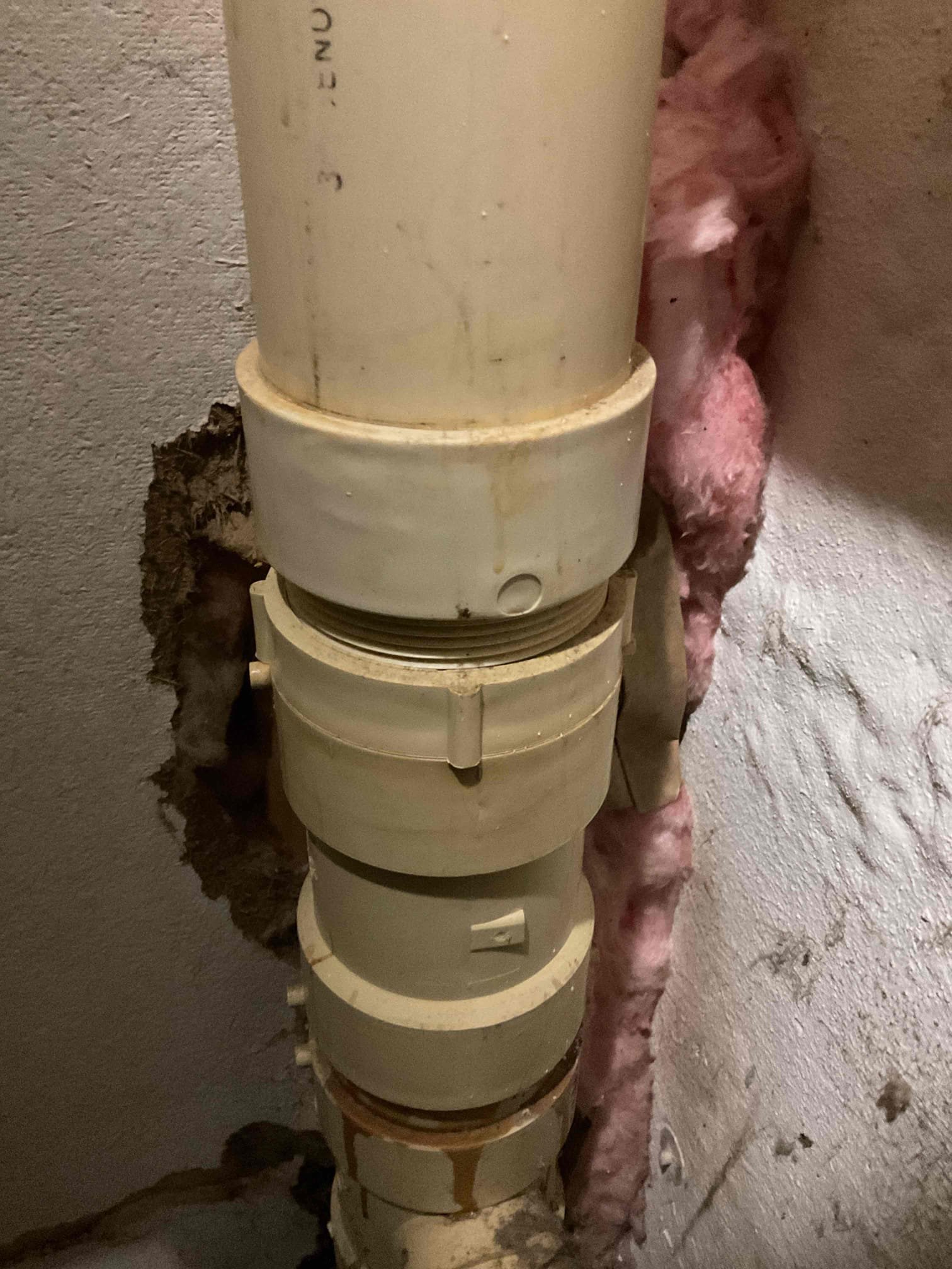 This job included cutting in a new tee on the existing 3-inch main stack to allow for proper access and testing of the drainage and vent system. A smoke test was performed to help locate the source of an intermittent sewer odor the customer had been experiencing. During testing, no active leaks were found in the sewer or vent system. However, a loose plug was discovered in the 3-inch stack and was tightened at that time. We also identified an exposed, uncapped 2-inch pipe that had been filled with concrete; this pipe was properly capped to eliminate any potential odor source. Despite these corrections, no leaks were detected during the smoke test. We recommended that the customer have the exterior sewer line inspected, as a small underground crack could still be a possible cause of the odor. Upon further drain inspection, we found that a 1/2 copper 90 fitting serving the upstairs toilet stop was leaking. Due to the circumstances, this fitting was replaced at no charge. All findings wer