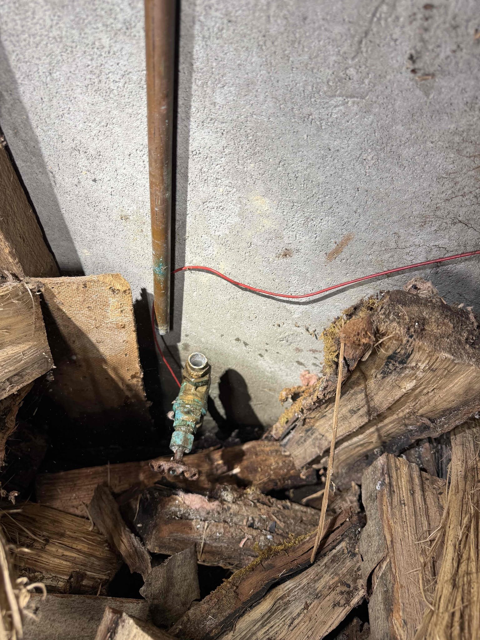 Due to the home having no water, we pulled the well pump to diagnose the issue and found the existing pump had failed. The pump was removed and replaced with a new 3/4 HP, 2-wire well pump. After installation, the system was reassembled, the well was returned to service, and water was restored to the home and confirmed to be operating properly. Once water was turned back on, a broken section of 1/2” water line exiting the house was discovered leaking; this damaged piping was repaired to stop the leak and restore proper flow. Customer is now apart of Jerms Home Care Club, and the entire system was tested to ensure proper operation and no further leaks. Pressure tank whole house filter and mixing valve will be rescheduled for a different date to install