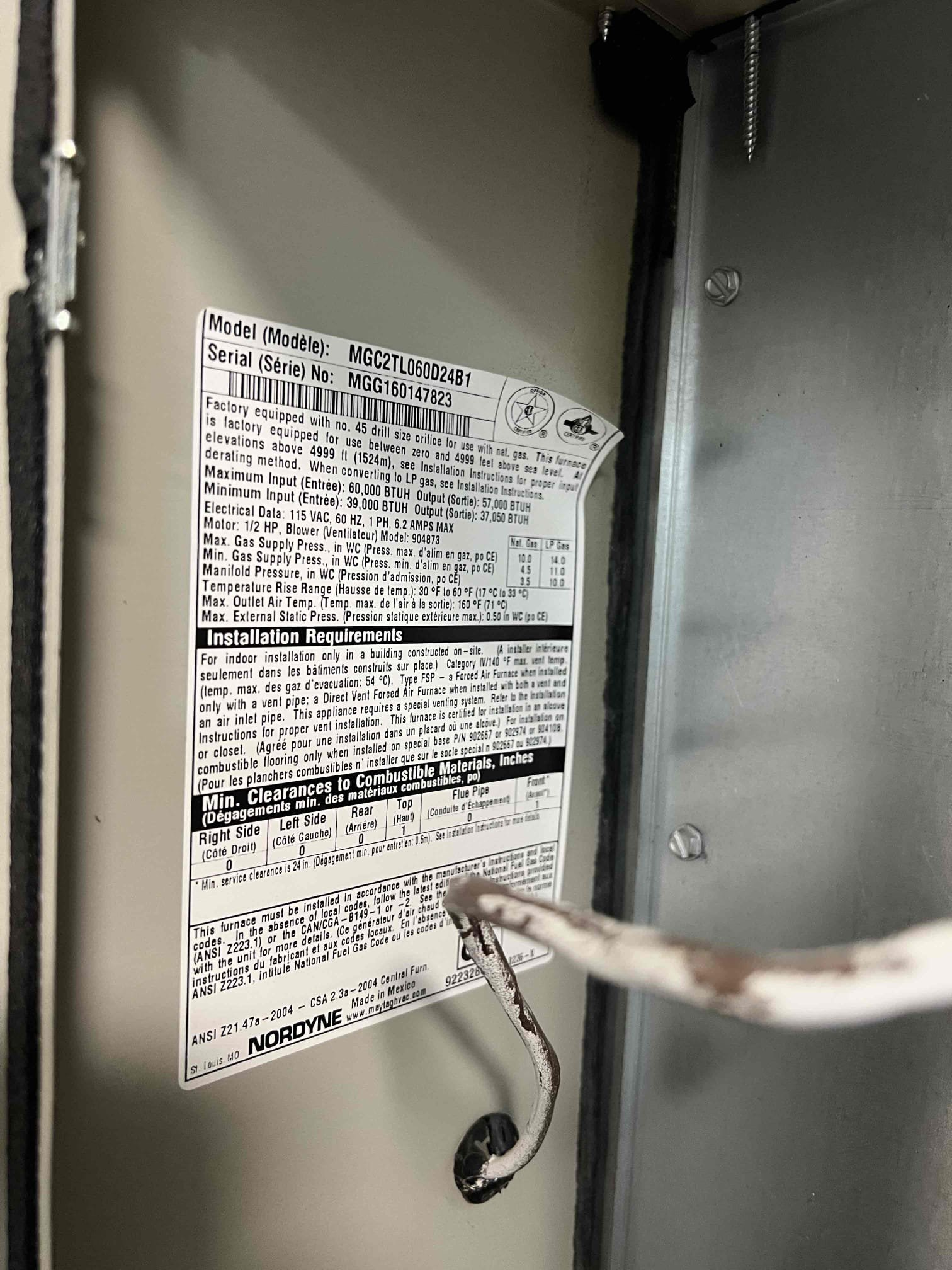 Arrived onsite to investigate intermittent heat on a Maytag propane furnace. They had a pressure switch close fault. They tried cleaning the condensate line and adjusting the heat registers. They only seem to have the problem when it’s cold and at night. When I arrived the furnace was working properly but eventually went out with the same code after I wired high fire. I checked combustion and it is within spec. I Checked the vent pressure and it within spec. I suspect that the pressure switches are getting weak and recommend replacing them. I provided and estimate and they accepted, we will call to schedule when the part arrives.