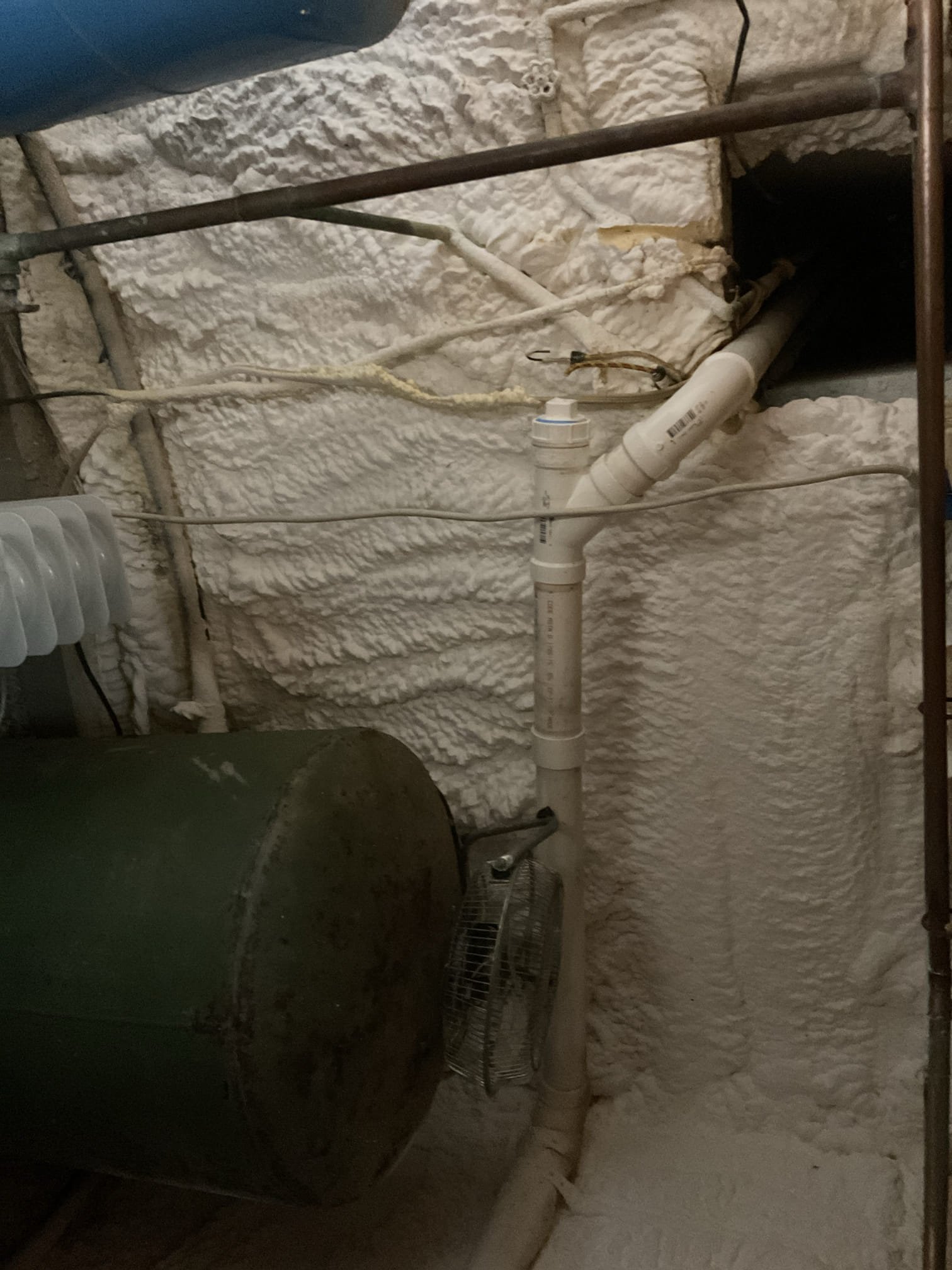 The homeowner reported that hot water was not sustaining during shower use. Upon inspection, it was observed that the water lost heat within the first five minutes and that reduced water temperature was also present at other fixtures. Further evaluation of the water heater revealed the unit to be approximately 38 years old, with the lower heating element not functioning, preventing the tank from maintaining an adequate volume of hot water. Due to the age and overall condition of the water heater, replacement of the unit was recommended. The homeowner approved the replacement, to be scheduled for a later date due to time constraints during this visit.