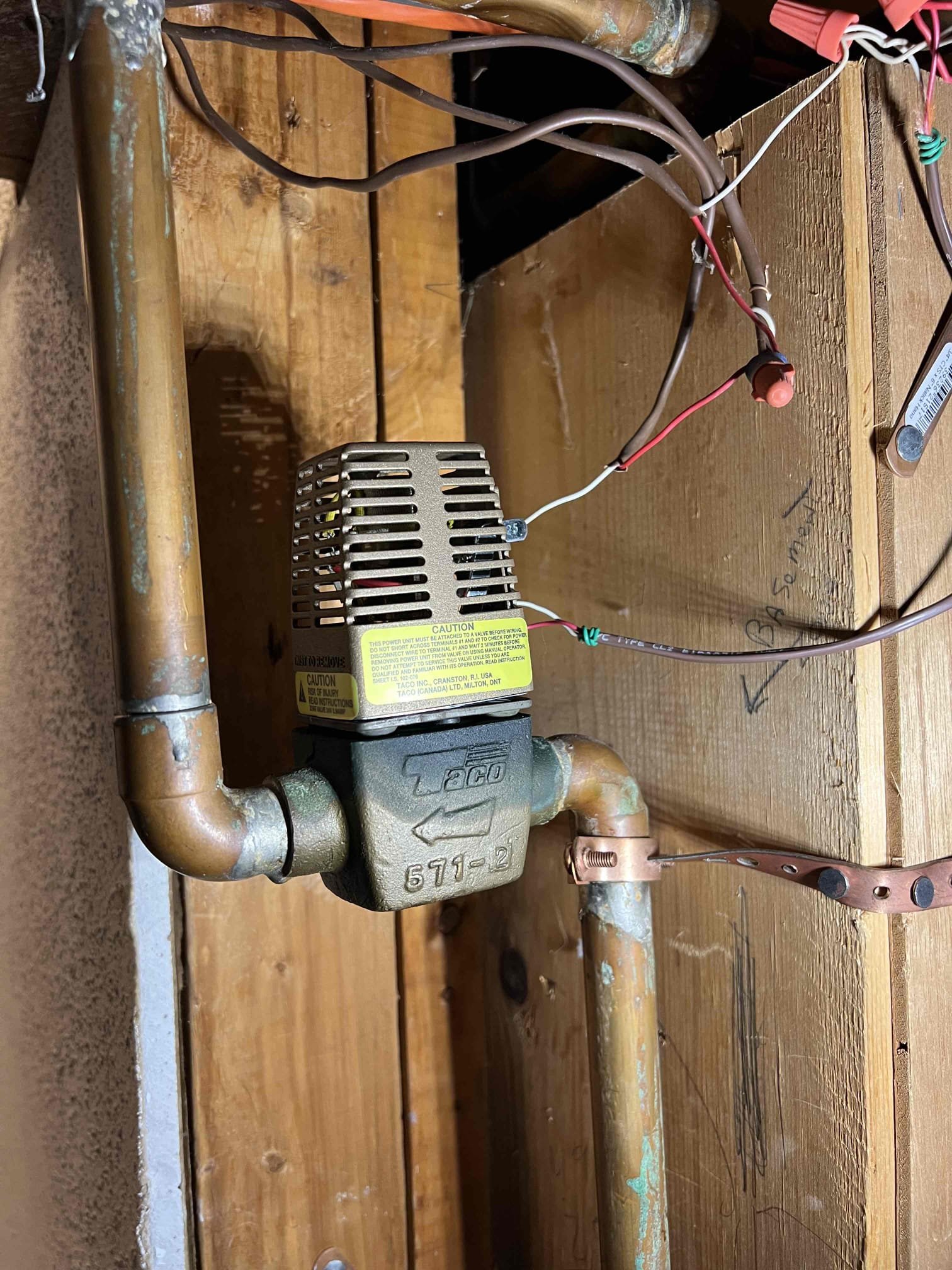 Arrived onsite to investigate no heat in the basement zone. The condo has two heating zones, and the upstairs zone was operating properly. Upon arrival, there was a noticeable hot electrical smell. The zone valve controlling the basement zone was hot to the touch and the smell was coming from it. I replaced the zone valve and verified proper operation. The system is now working correctly at this time.