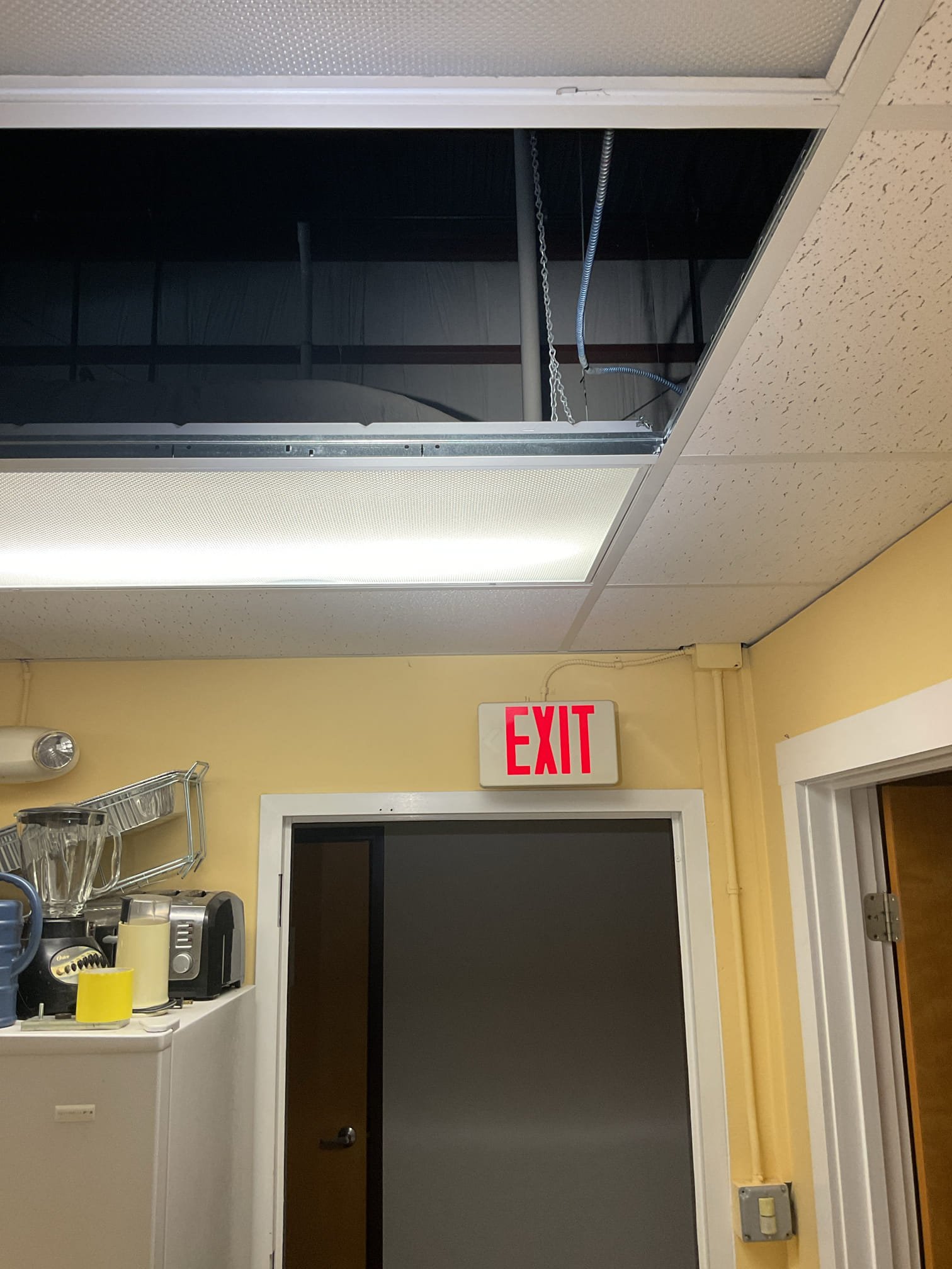 For this job I met with the landlord of the commercial space and the owner of the company that may be moving into the space. The opportunity to install a laundry connection was discussed, measurements were taken and a material list was completed. It is undetermined if the install will be feasible. The 4” vent stack between the two toilets in the separate office space would be receiving the drainage from the laundry. The installation will require a drain pump and utility sink. If the installation is feasible the.n the estimates will be emailed
