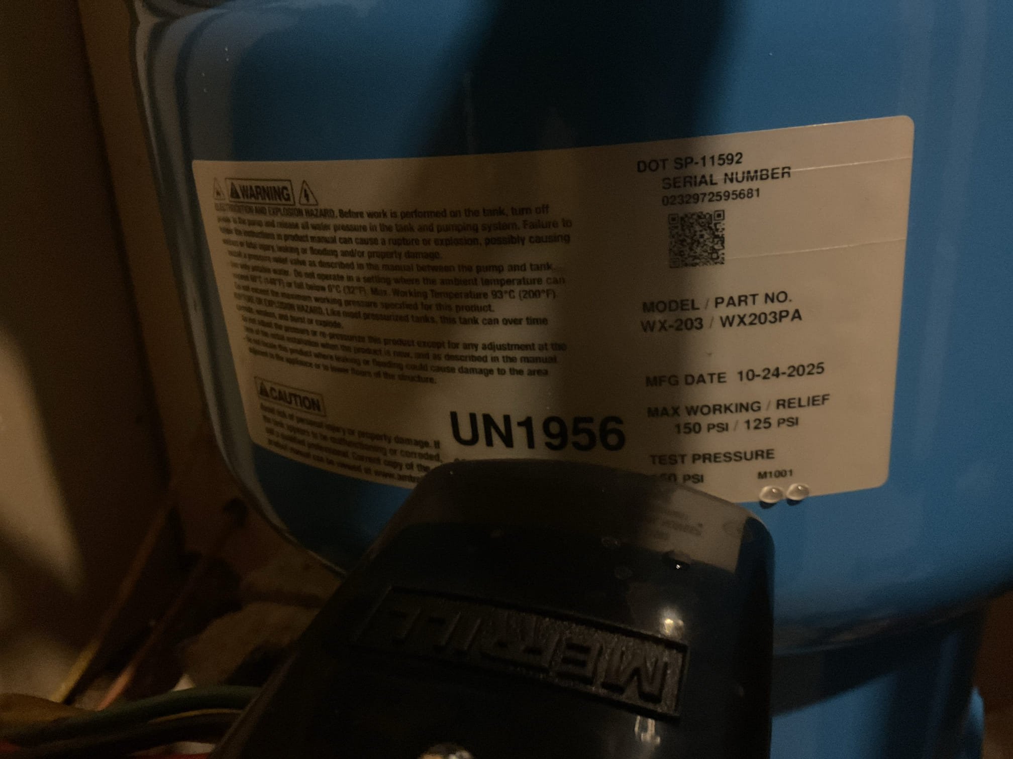 Upon arrival customer had two leaking faucets. The first being in the kitchen will be replaced at a later date along with the sink. The other being a lav sink which was extremely corroded and only partially functional. Customer also had a filter they wanted replaced. Upon inspection of the filter and the plumbing around it I saw that the pressure tank was showing early signs of bladder failure and was extremely rusted at the 90. 

I removed the pressure tank by cutting out the filter housing and removing the plumbing attached to it so I could safely move the old pressure tank. I then proceeded to install the new 32 gallon well-xtroll pressure tank, tank tee, 30/50 pressure switch, check valve, ball valve, and boiler drain to give the building greater serviceability. I then plumbed the filter back in and replaced the filter cartridge with a customer supplied one. Filter had previously been damaged and should be replaced. 

I then removed the corroded lav faucet, cleaned the surface, ins