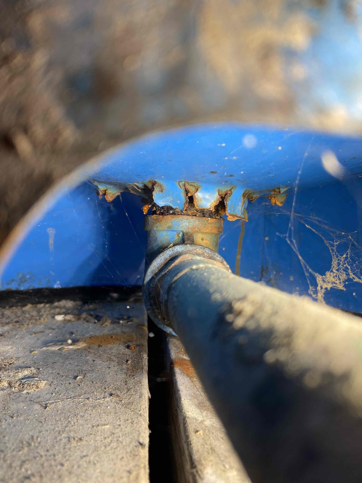 Upon arrival customer had a toilet which was filling very slowly and a dishwasher was not working. I reset the GFI on the dishwasher outlet and tested the volts. Outlet was approximately 122 and the dishwasher is now working. Monitor the issue and see if it trips it again. 

I then replaced the fill valve and reduced the toilets fill time to under a minute from three minutes. Everything is flushing well with no issues at the time of service. 

Upon my inspection I found that the pressure tank was extremely rusted at the 90. Customer would like it replaced and the estimate was signed off for future work. 
