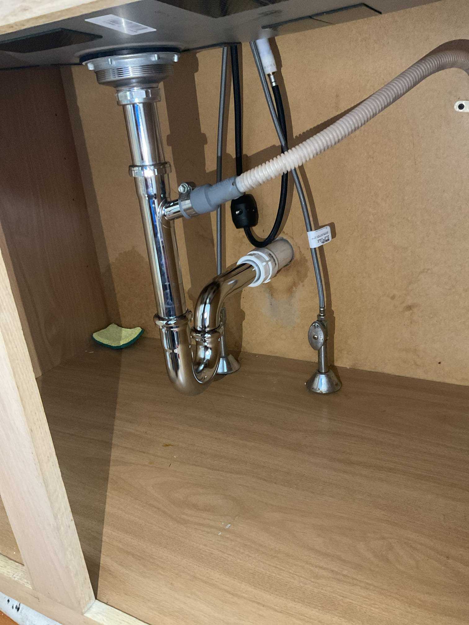 Homeowner requested installation of a new kitchen sink and faucet that she had purchased. Upon evaluation, we determined the existing drainage required updates to meet current code requirements and ensure safe, reliable performance; once the work was approved, we removed the existing sink, faucet, and drain piping, cleaned and prepared the installation surface, installed the new sink with proper waterproof sealing, and re-piped the drainage system. After completion, the work area was cleaned and all connections were tested, confirming proper operation with no leaks observed at this time.

We diagnosed a leaking lavatory faucet and identified worn hot and cold cartridges as the cause. Replacement cartridges have been ordered, and we will return at a later date to install them and restore reliable, leak-free operation.
