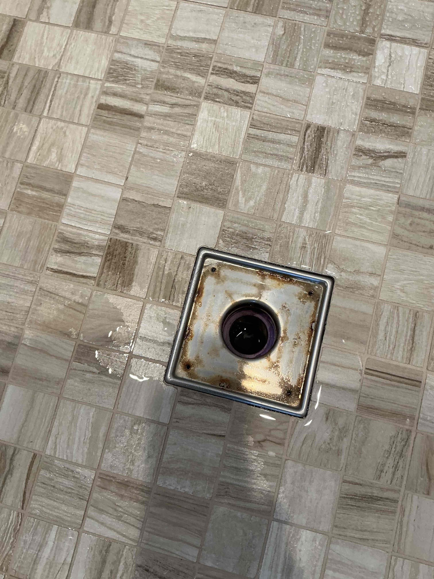 Customer stated that water was leaking from basement bedroom ceiling and light fixture. I arrived and found that water to the house was turned off after customer noticed water leak. We turned water back on to the house and I did not see any water leaking from pipes in the area. Customer stated that she noticed the leak after shower had been taken in bathroom above where the leak was coming from. We turned shower on and immediately noticed the water starting to leak. I advised customer to not use that bathroom and we will have a plumbing technician out on Monday to examine the shower drain.