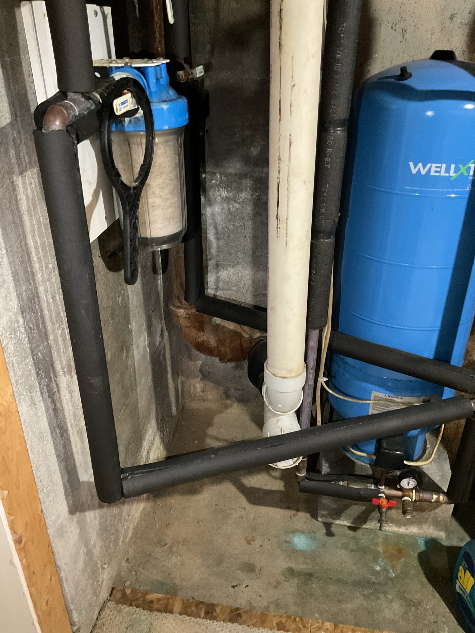 For this job, we came out to evaluate the existing cast iron piping that will need to be repiped from the upstairs area down to the basement due to its condition and age. The piping was inspected to determine the scope of work and potential routing for the new piping. No repairs were performed at this time. Detailed estimates for the recommended repiping work will be prepared and sent to the customer via email for review and approval.