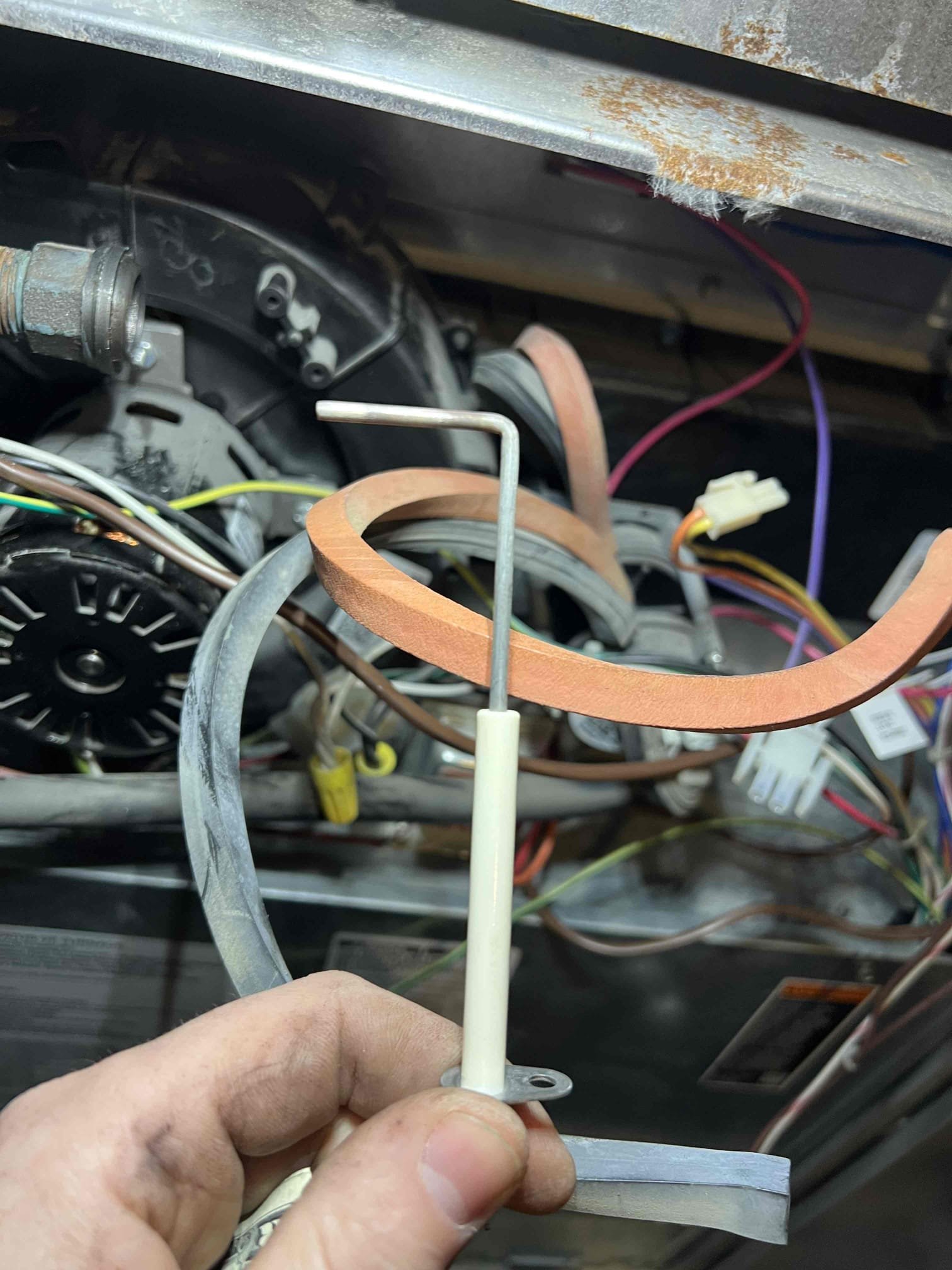 Arrived onsite to investigate insufficient heat on a Lennox propane furnace. The unit had gone out the previous week but was operating properly upon arrival. I presented options to further diagnose the issue or to perform an annual tune-up. The customer chose to proceed with the annual tune-up as the first step. I explained that if any additional issues occur, further diagnosis may be required.

Performed annual tune-up, cleaned the burners, heat exchanger, igniter, flame sensor, and condensate trap. Checked all safety controls, venting, fans, and overall furnace operation. Bubble-tested the gas line and checked carbon monoxide levels — no leaks detected. Verified operation; system is running properly at this time.