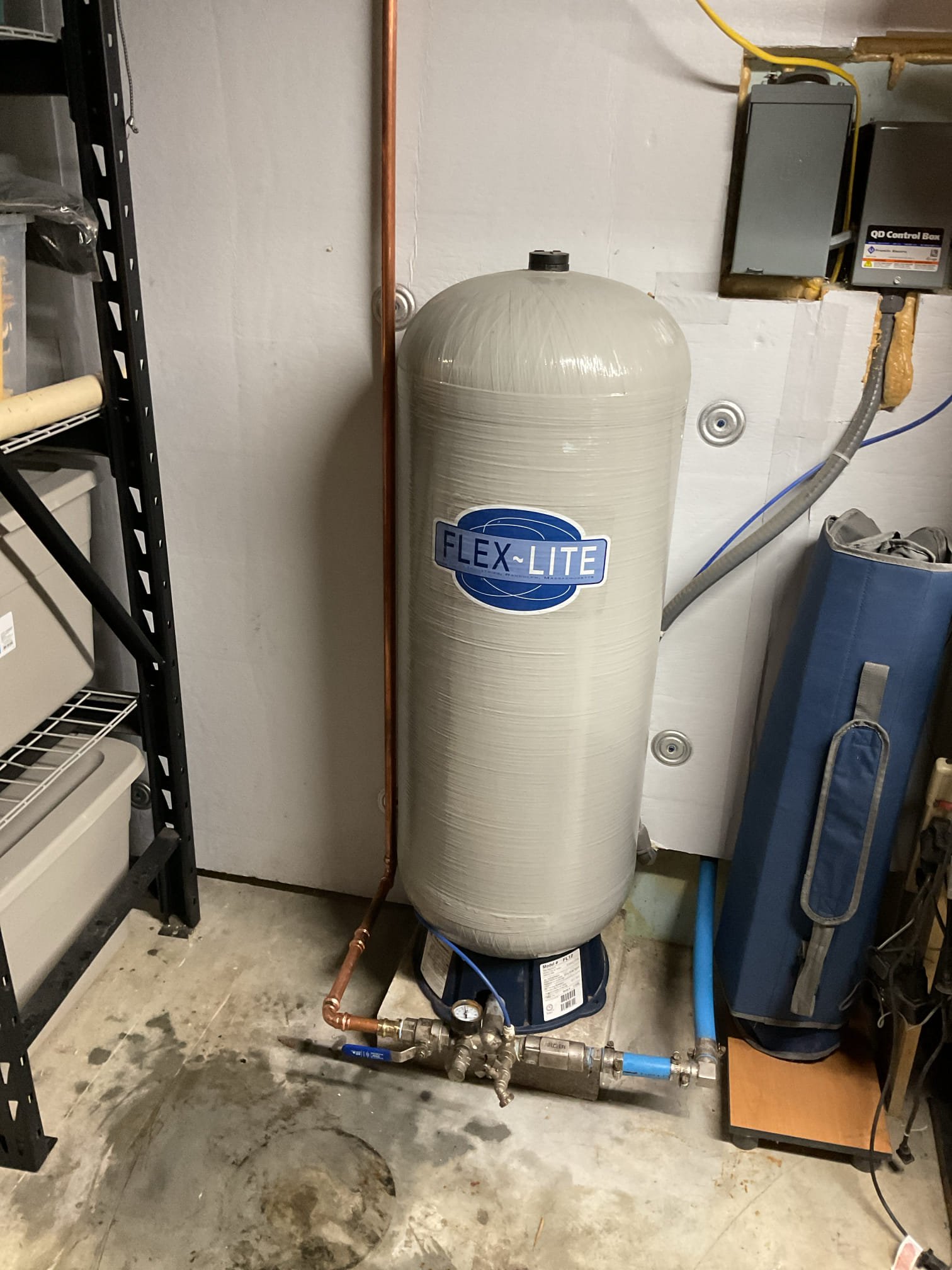 For this estimate, we provided a detailed evaluation for the complete removal of the existing air injection filtration system that was previously installed for taste and odor treatment. The customer advised that the system has been unplugged and out of service for several years and requested that it be fully removed. The scope of work included isolating the water supply as required, disconnecting and removing the air injection tank, control head, and all associated piping, and reconfiguring the plumbing to properly reconnect the water lines for normal operation. Upon completion, all remaining piping was securely fastened and thoroughly tested to verify proper operation and confirm there were no leaks. The work area was left clean, and disposal of all removed equipment was included, leaving the plumbing system in safe, functional condition.