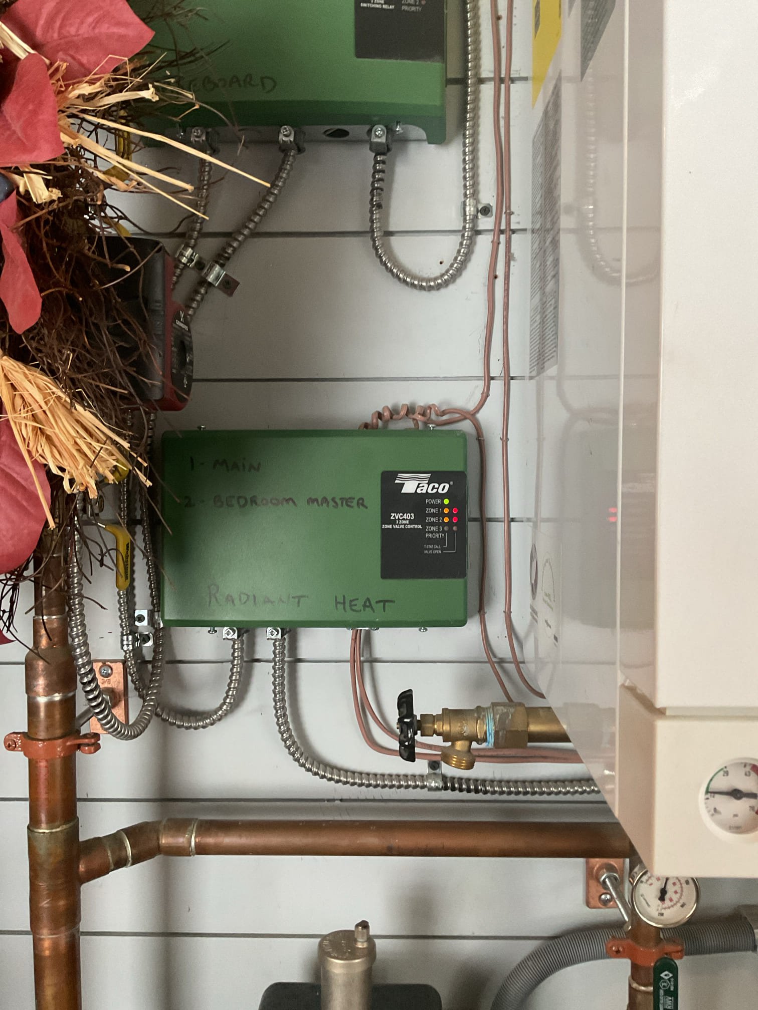 Arrived on site to diagnose no heat on main floor. After our initial inspection, we found that the zone powerhead to the zone valve was seized and very hot to the touch. And since we were able to move the valve manually this is usually a sign the powerhead has failed. We provided an estimate to replace the powerhead which was accepted. We powered down the unit and removed failed powerhead. Installed new powerhead and wired it up. Tested operation by turning the thermostat on and off a few times. Valve opened each time and the control board recognized it. System is operating properly at this time.

Thank you for your business!