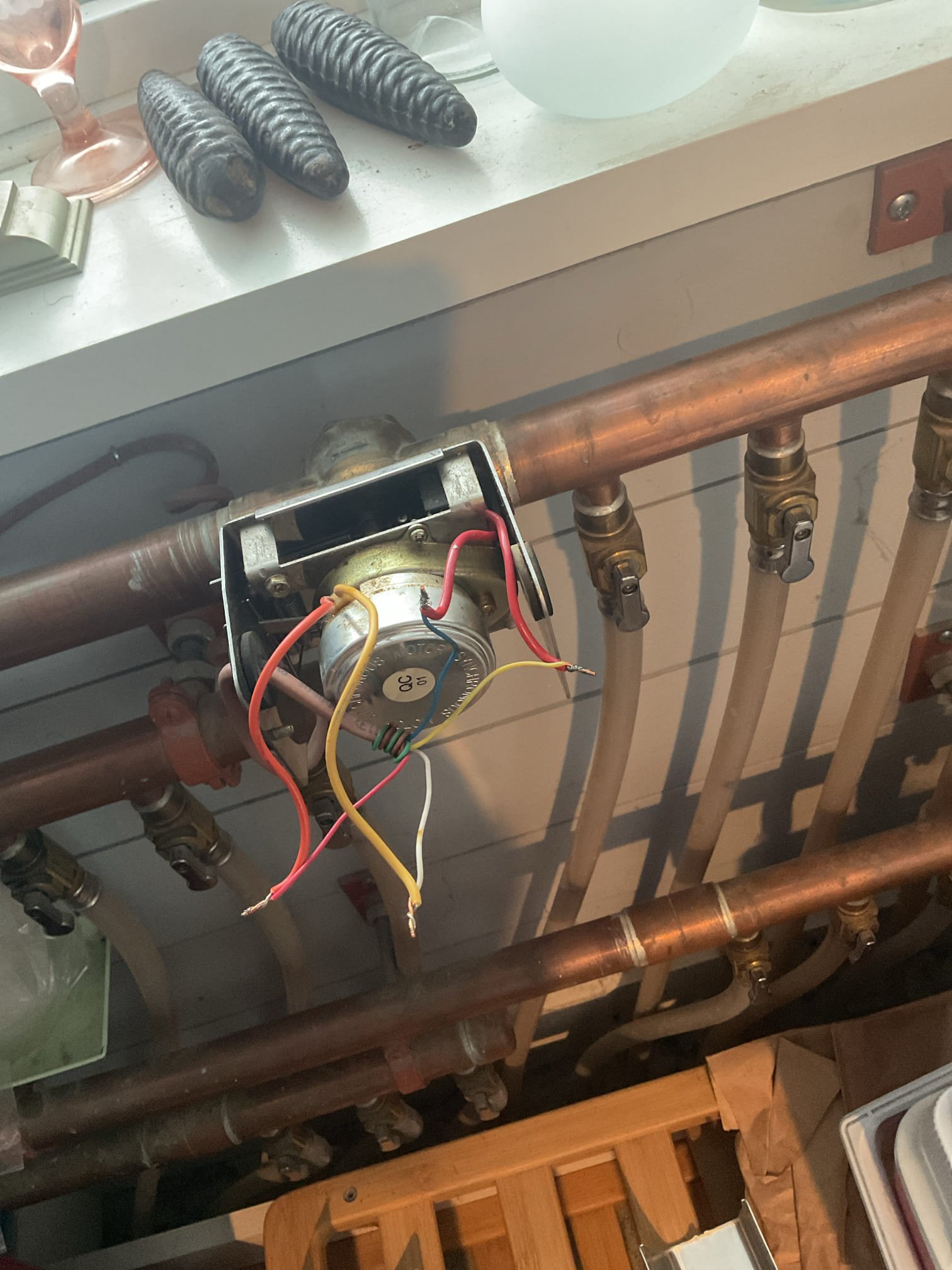 Arrived on site to diagnose no heat on main floor. After our initial inspection, we found that the zone powerhead to the zone valve was seized and very hot to the touch. And since we were able to move the valve manually this is usually a sign the powerhead has failed. We provided an estimate to replace the powerhead which was accepted. We powered down the unit and removed failed powerhead. Installed new powerhead and wired it up. Tested operation by turning the thermostat on and off a few times. Valve opened each time and the control board recognized it. System is operating properly at this time.

Thank you for your business!