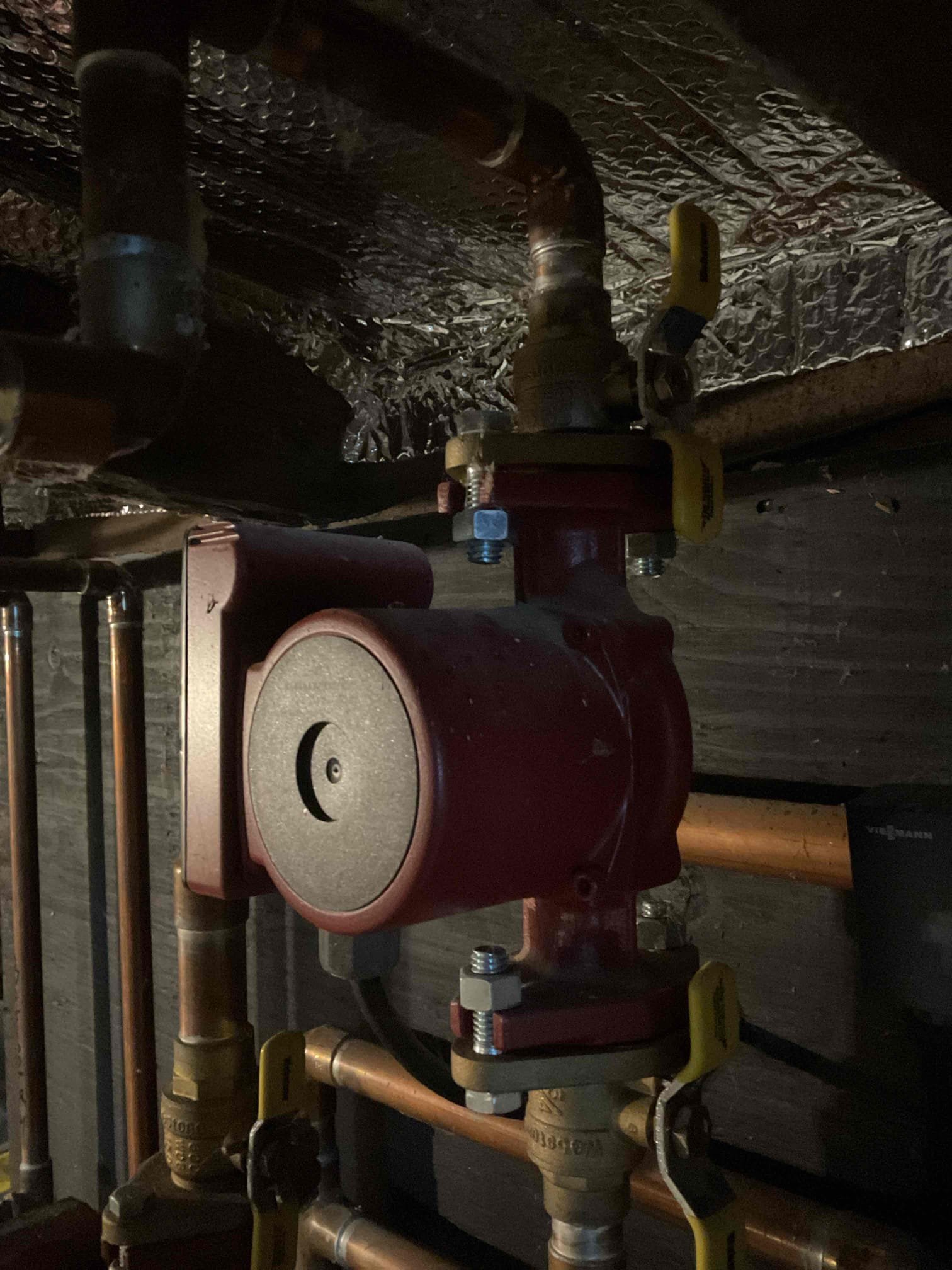 The customer reported that the kitchen was not heating properly. Upon inspection, I found that the circulator serving the radiant manifold was not circulating water and had failed.

The circulator was replaced, and all associated zones were purged. A significant amount of debris was removed during the purging process. After completion, the zones were circulating correctly and are now returning hot water.