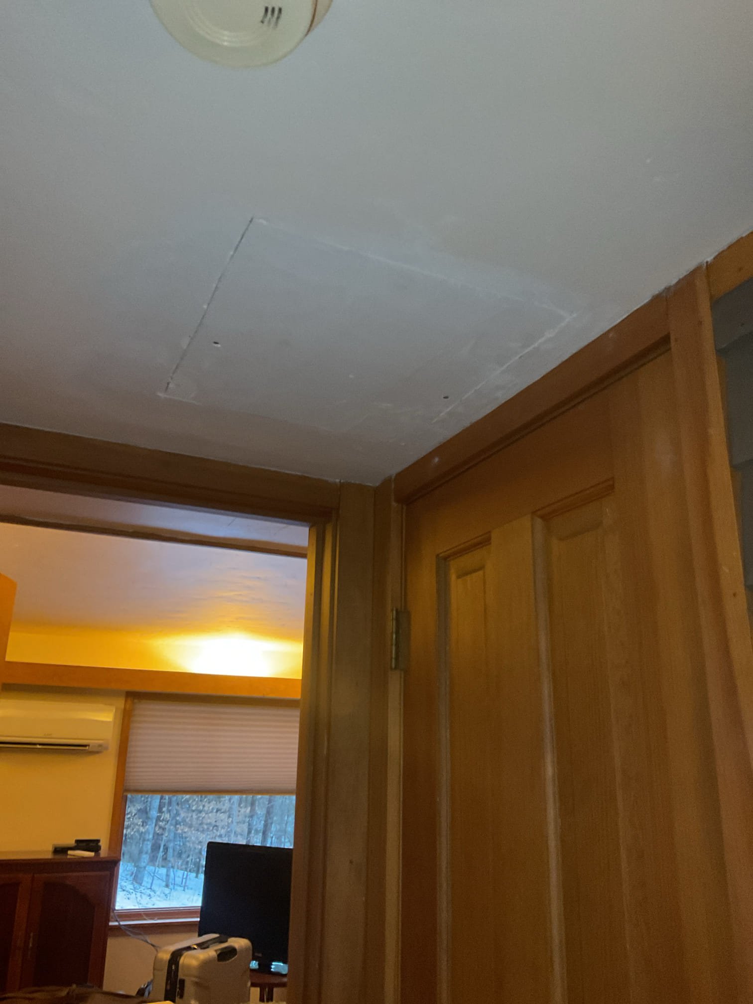 1/12:
We identified an active water leak within the wall but could not determine the exact source without gaining access. The wall was opened near the piping serving the outdoor spigot, and based on audible water movement and visible water staining, the leak was determined to be within the wall cavity. An inspection camera revealed multiple failure points in the existing copper line, indicating widespread deterioration. Due to the extent of damage, we recommend replacing the affected section of piping along with the outdoor hose bibb, upgrading to new PEX water lines with proper insulation to improve reliability and prevent future failures. The leak was isolated using shutoff valves, and the replacement work is scheduled for a later date due to time constraints. The customer was also enrolled in Jerm’s Home Care Club membership program.

1/22
Upon inspection, the exterior hose bib and an attached section of copper piping were found to have burst due to freezing. We recommended replacin