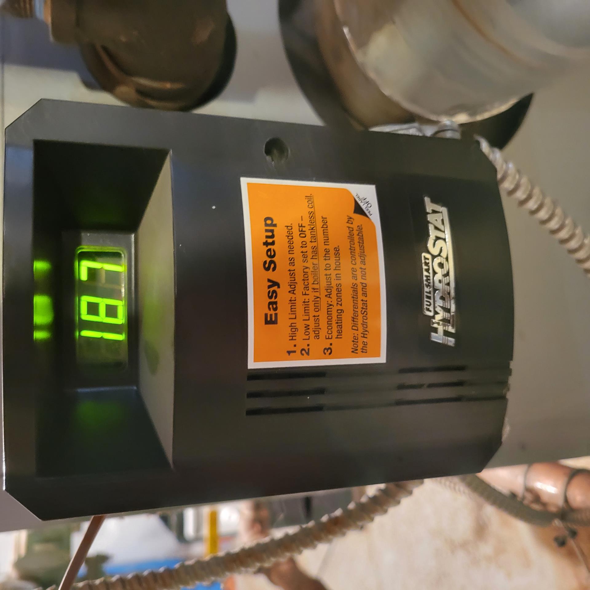 We unhooked C1,C2 on the hydrostat to stop the circulator from running with the zone shut off. Everything is operating as it should. Thermostat was left at 60 degrees and keys were left on the counter at customers request.